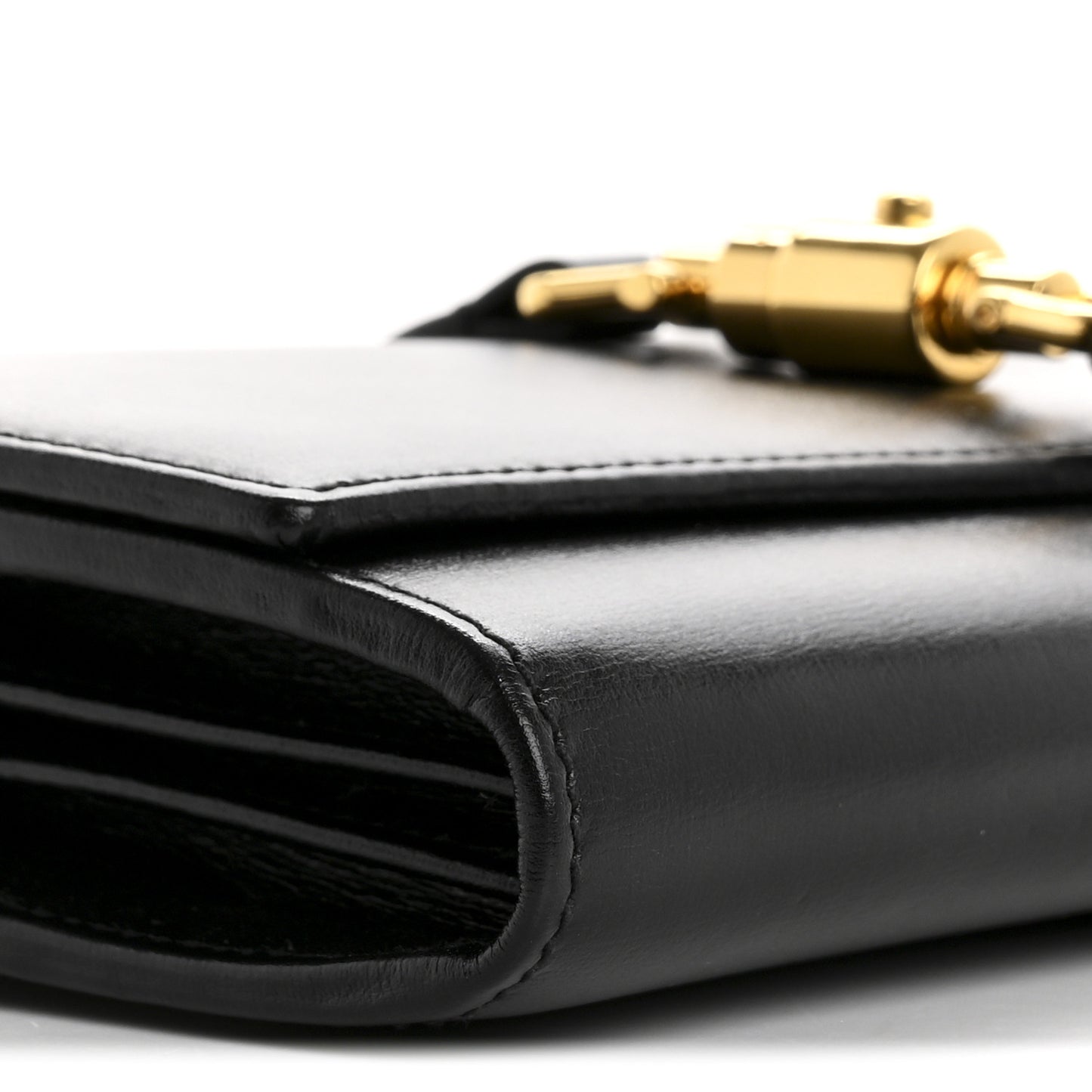Calfskin Jackie 1961 Chain Wallet Black