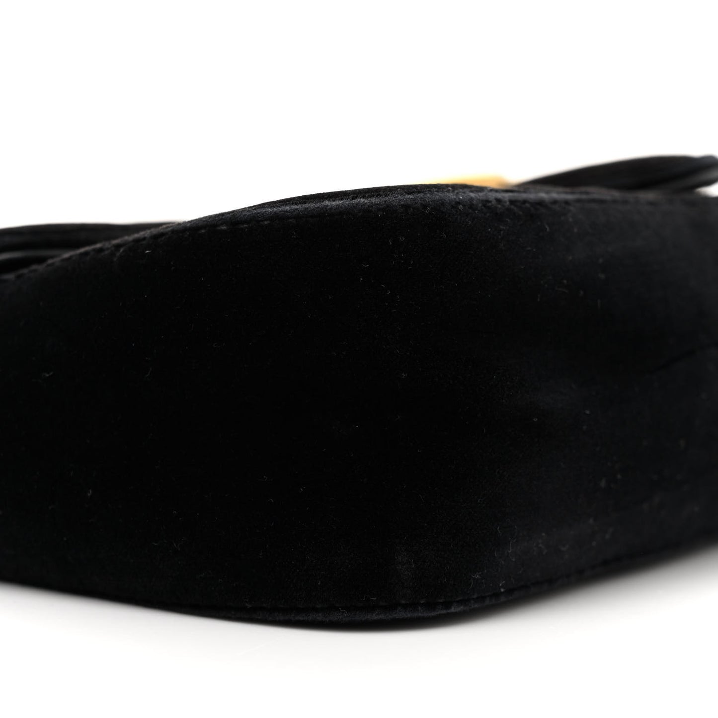 Velvet Matelasse Small GG Marmont Shoulder Bag Black