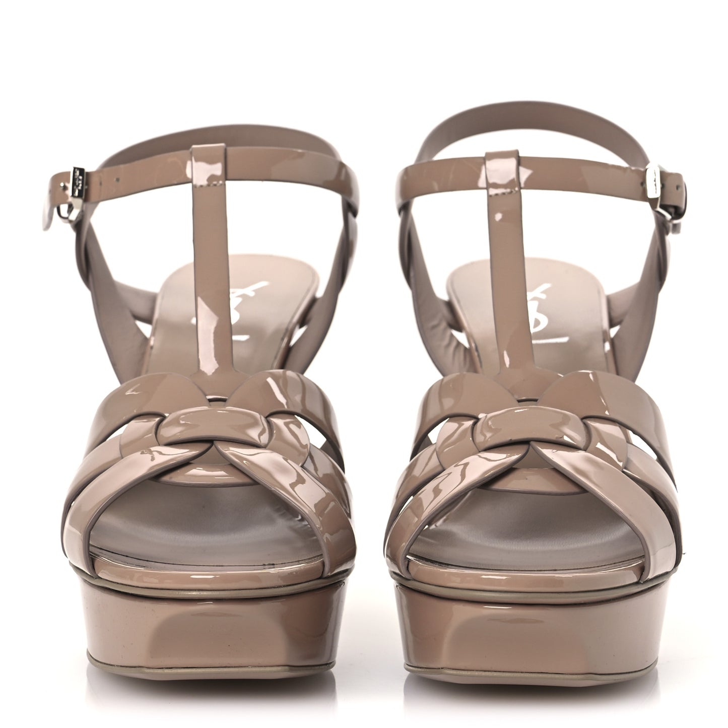 Patent Tribute 75 Platform Sandals 40 Soft Nude