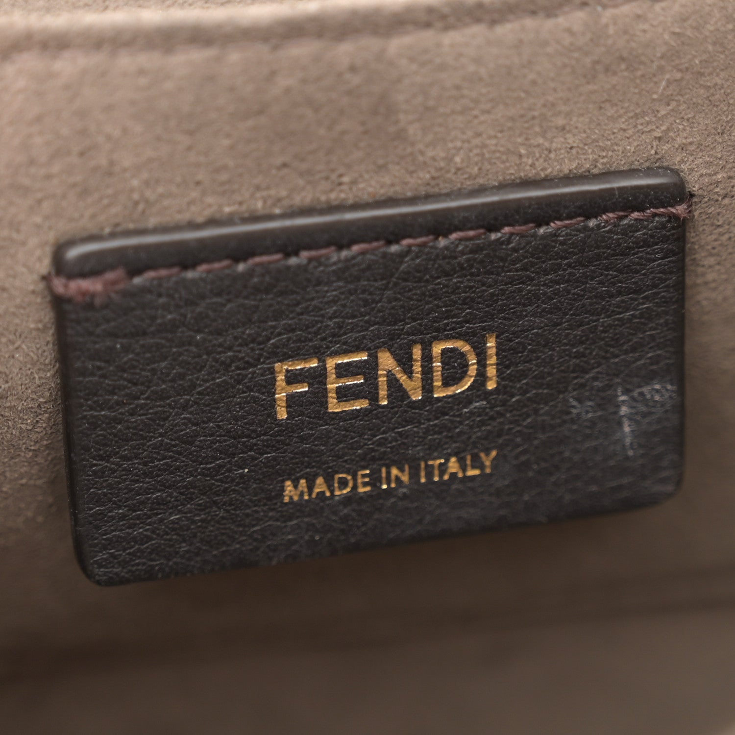 Fendi Vitello Century F is Fendi Bi-Color FF 1974 Embossed Small Kan I Shoulder Bag Maya Black 6 of 13