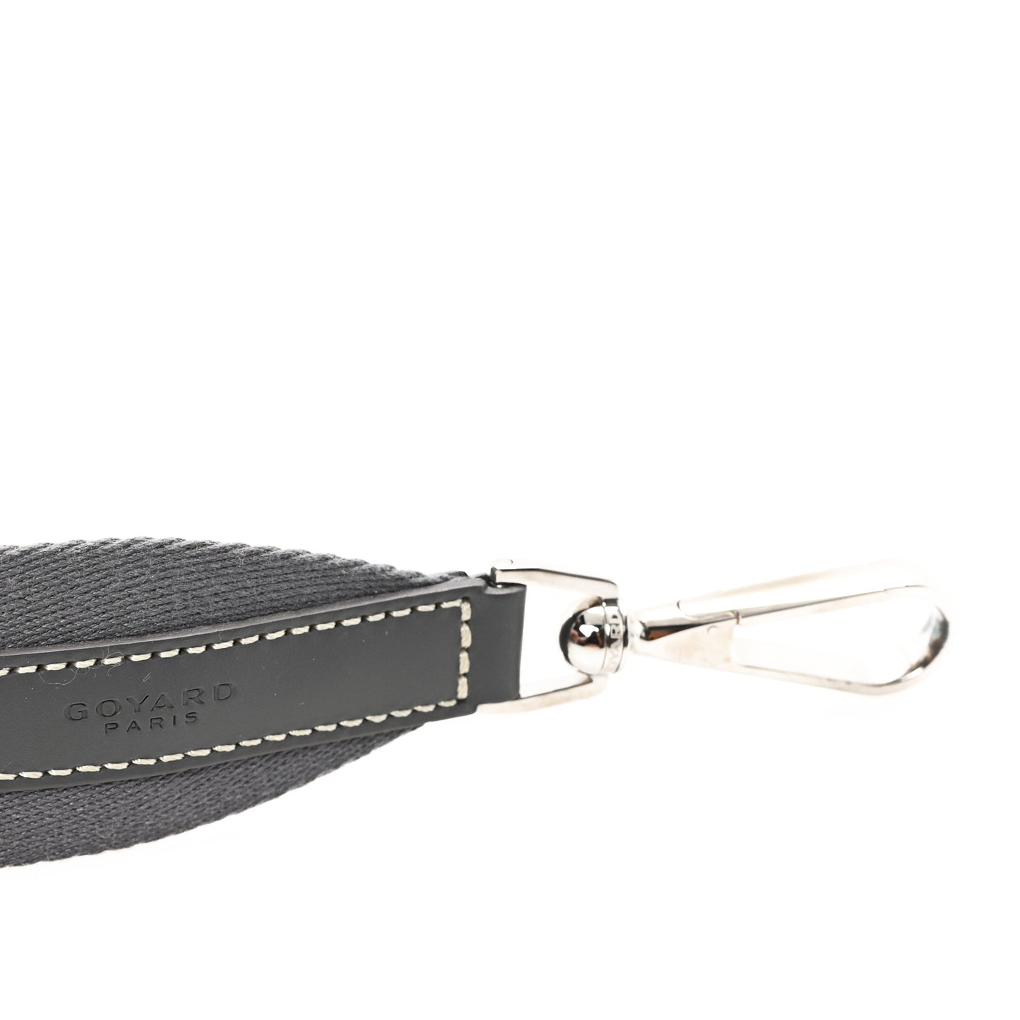 Canvas Calfskin Adjustable Shoulder Strap Grey