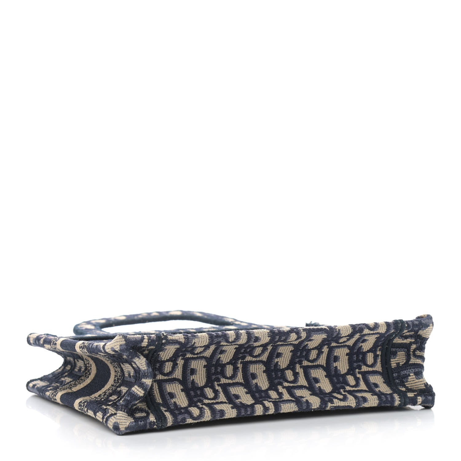 Christian Dior Oblique Mini Book Tote Blue Multicolor 4 of 10