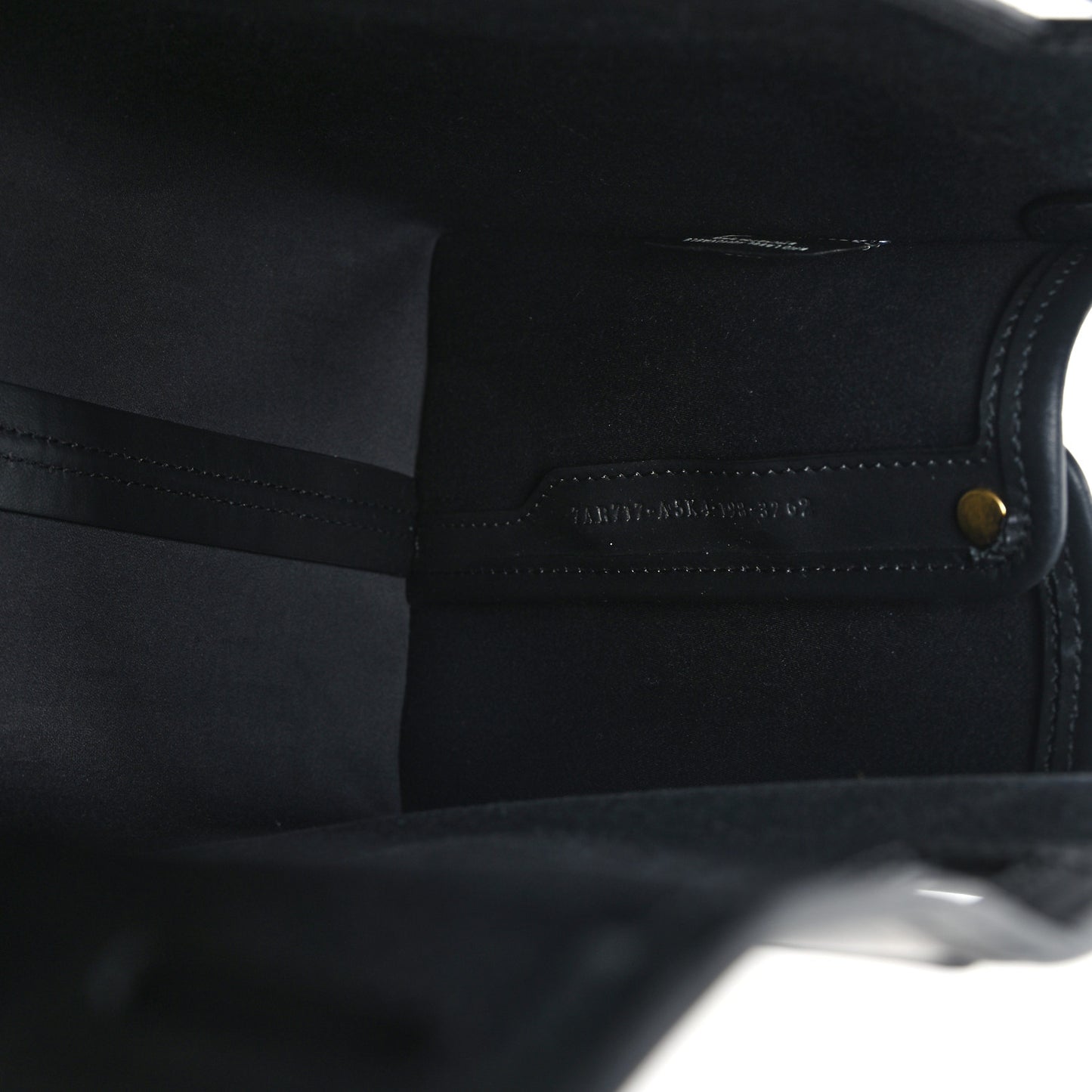 Glazed Fabric Vitello Century FF 1974 Stamp Patch Mini Peekaboo Defender Cover Mogano Panna Black