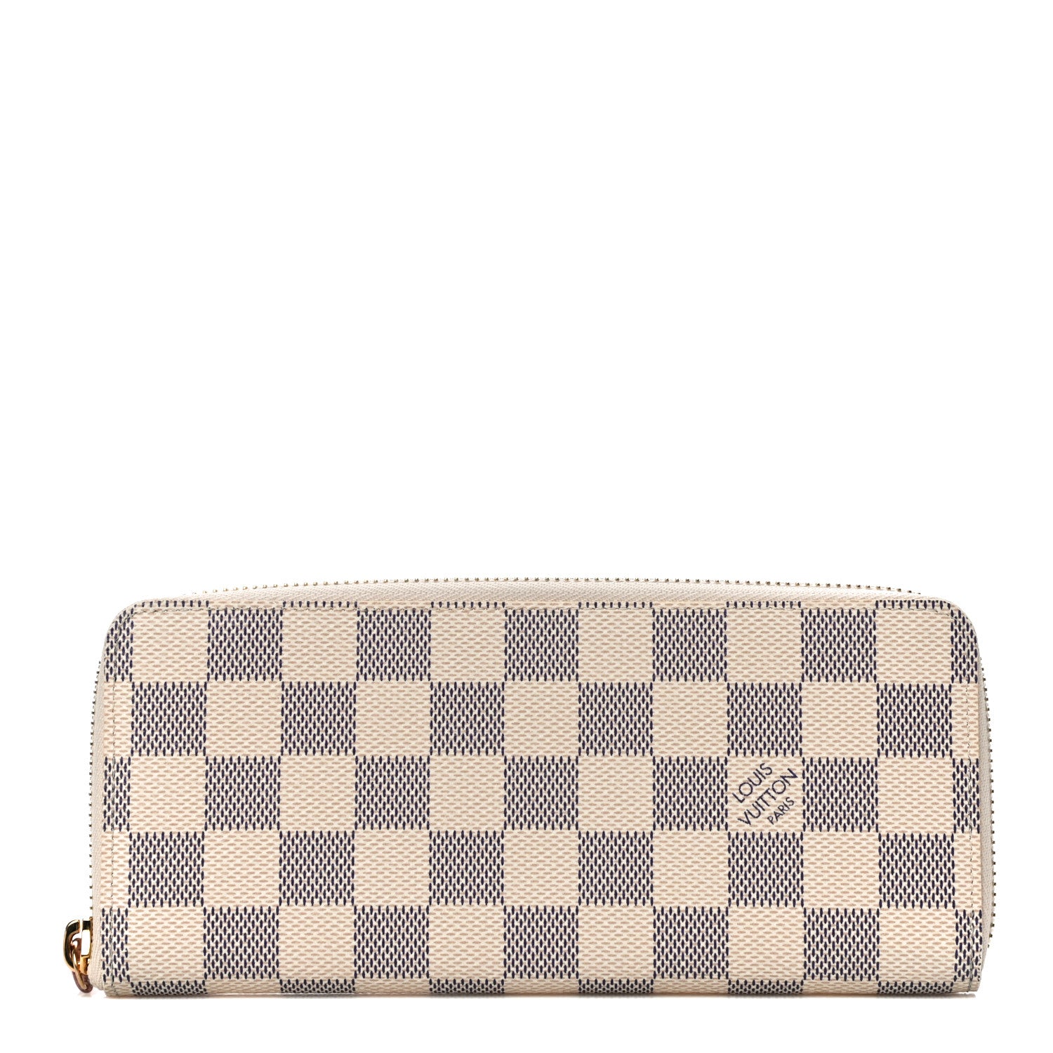 Louis Vuitton Damier Azur Clemence Wallet Rose Ballerine 1 of 9