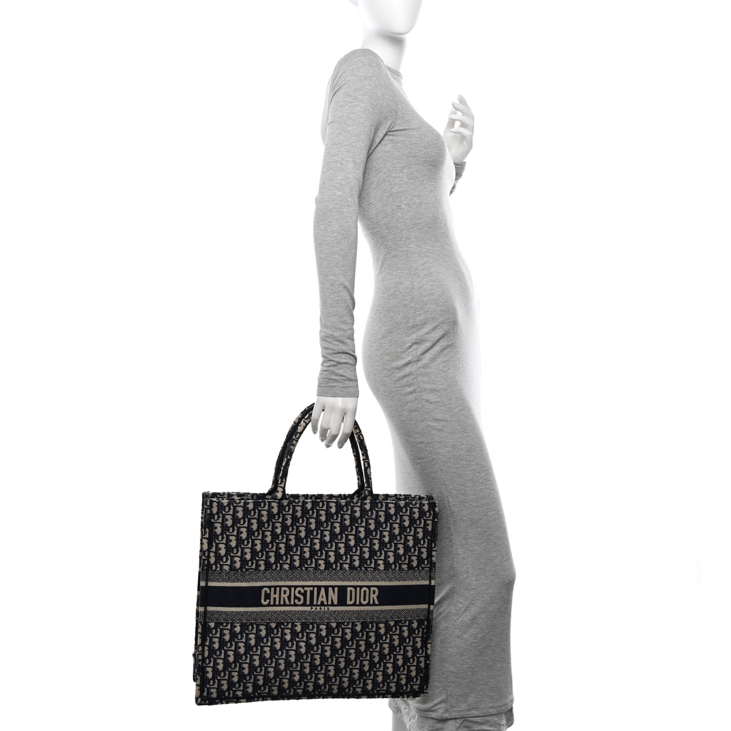 Oblique Large Book Tote Blue Multicolor