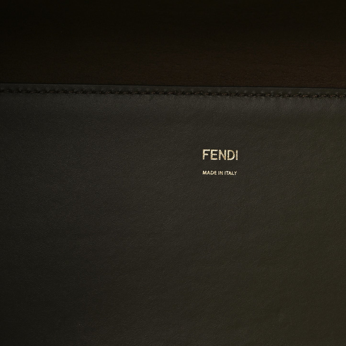 Vitello King Plexiglass Logo Embossed Medium Fendi Sunshine Shopper Tote Wood