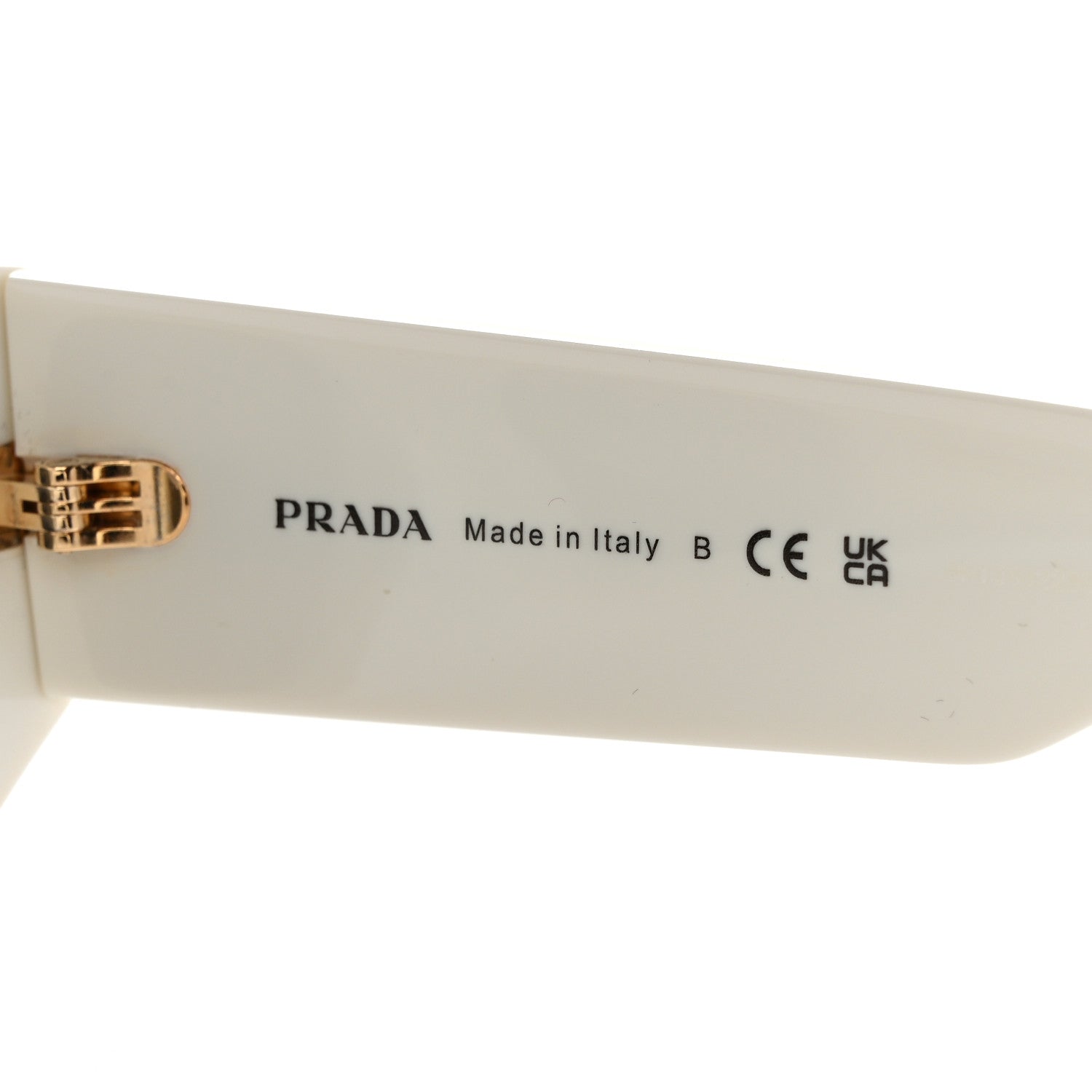 Prada Acetate Pillow Sunglasses SPR A01 White 6 of 7