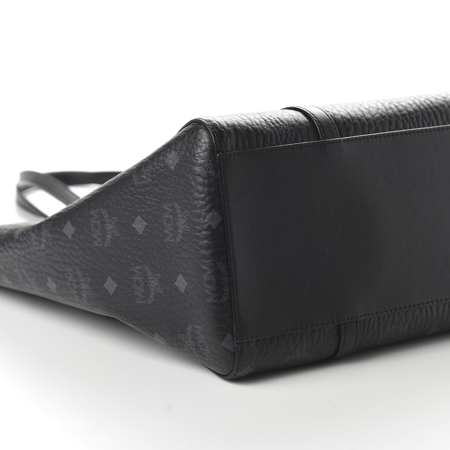 MCM Visetos Toni Shopper Tote Black 6 of 10