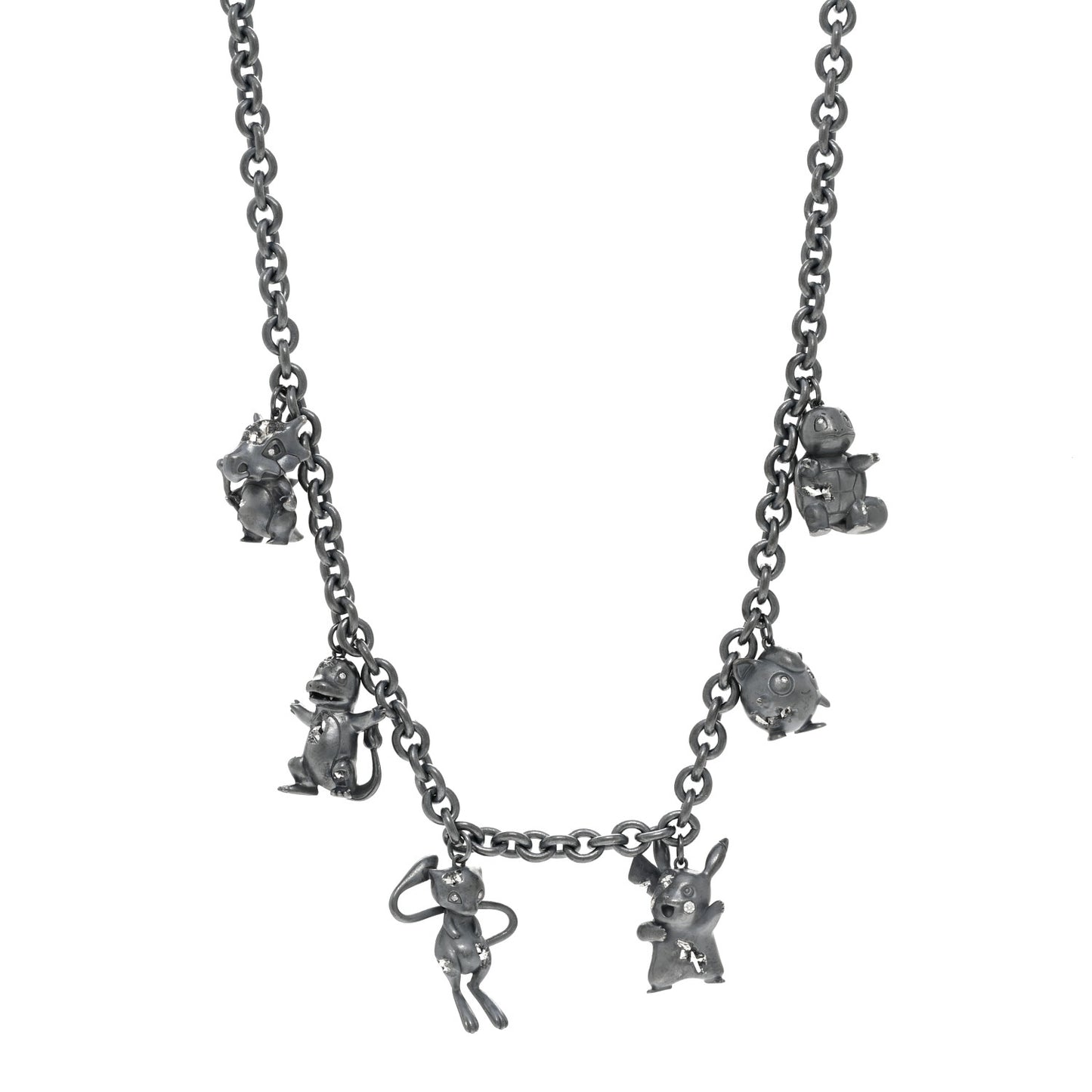 X ARSHAM STUDIOS X POKEMON Sterling Silver Diamond Station Necklace
