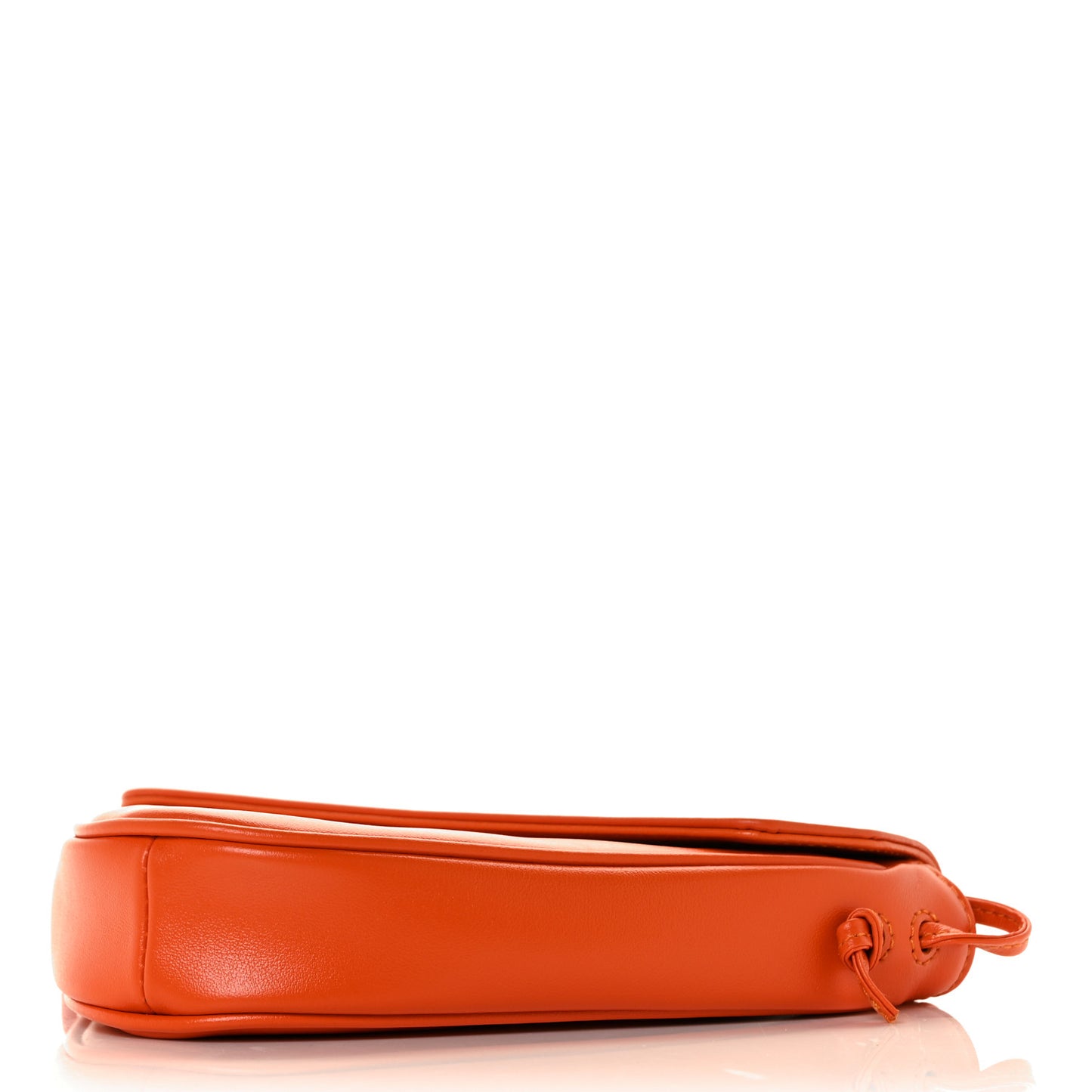 Smooth Calfskin Triangle Crossbody Bag Fluo Orange