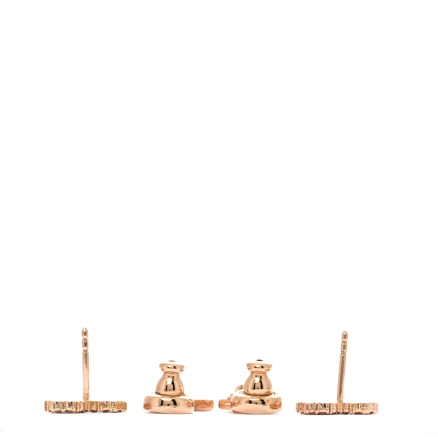 Crystal Diorable Lion Logo Earrings Gold