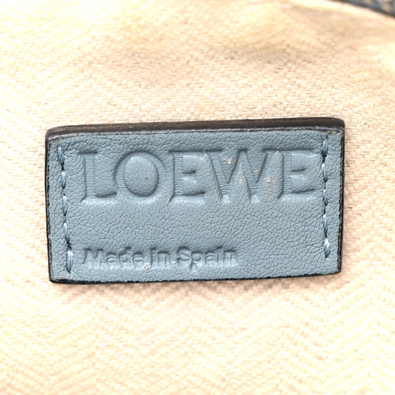 Loewe Calfskin Medium Puzzle Bag Stone Blue 6 of 21