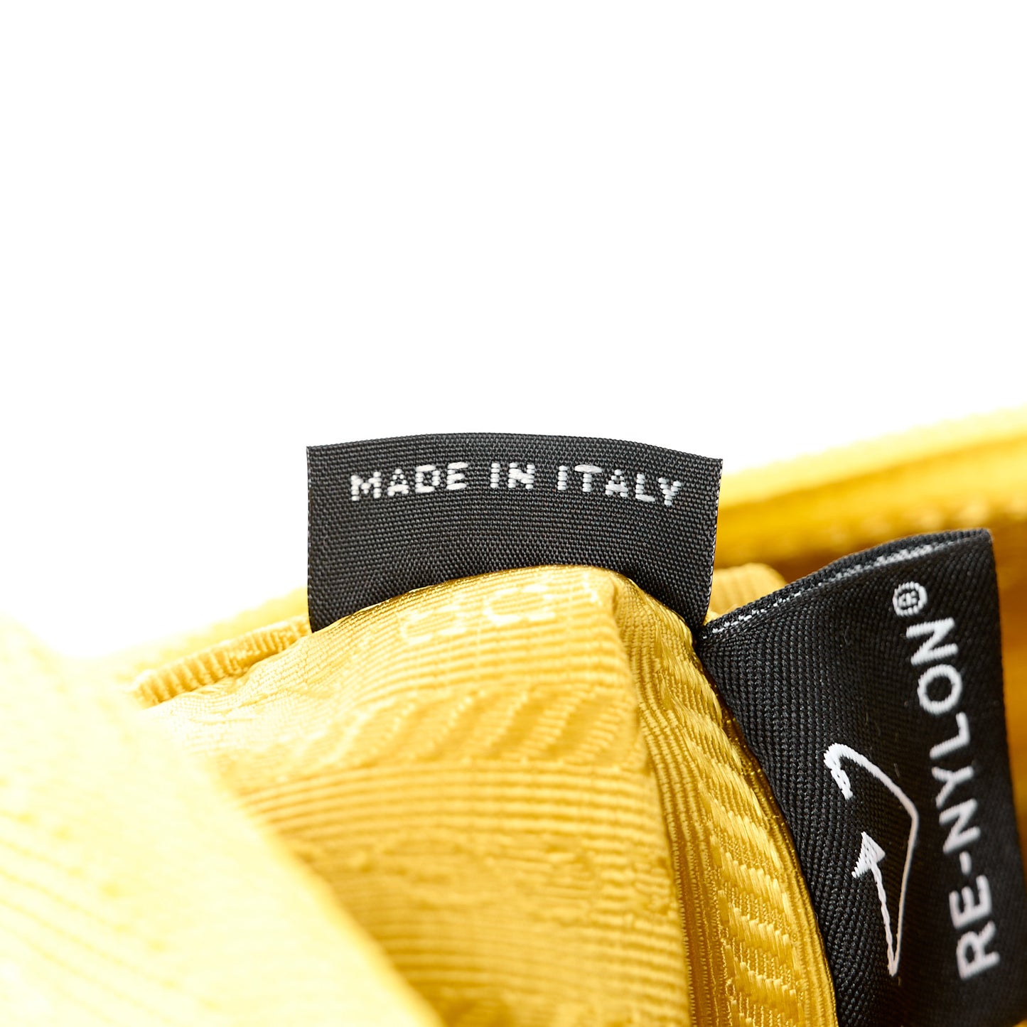 Tessuto Nylon Saffiano Mini Re-Edition 2000 Bag Ananas