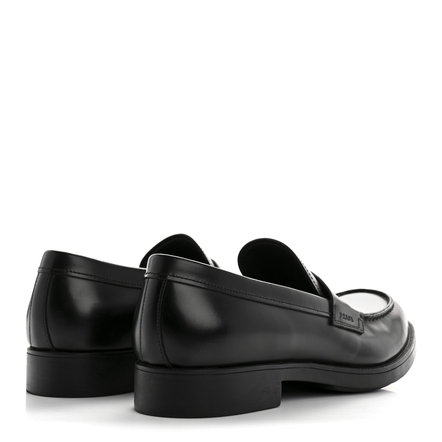 Spazzolato Triangle Logo 50mm Loafers 8 Black