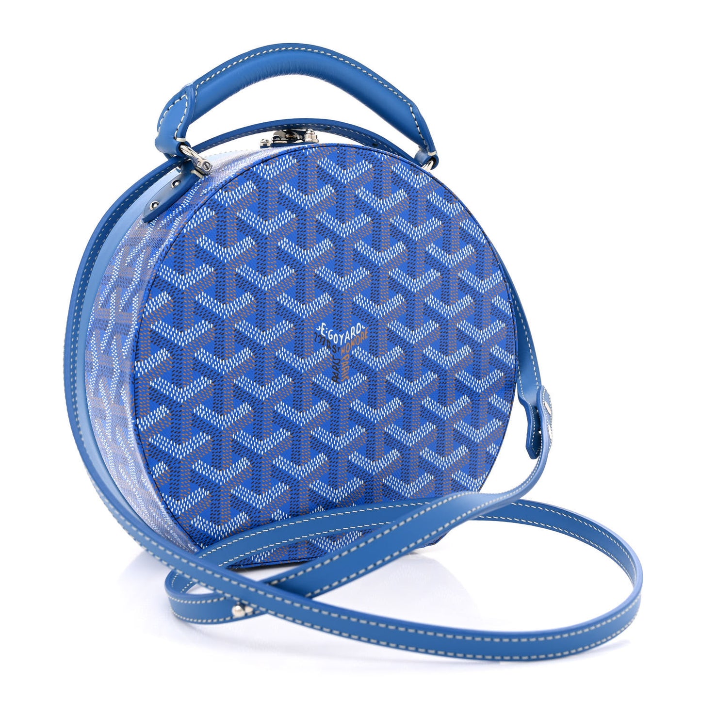 Goyardine Alto Hatbox Sky Blue