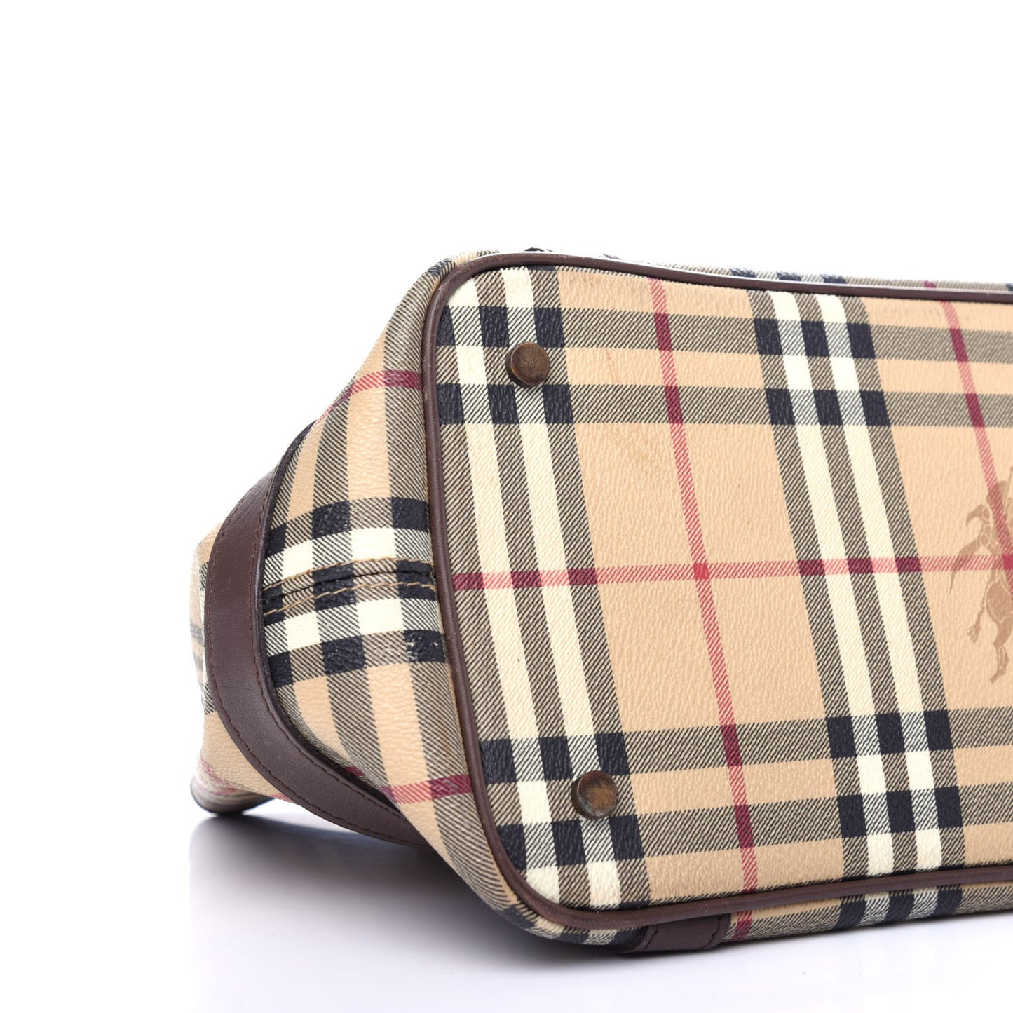 Haymarket Check Buckle Satchel Chocolate