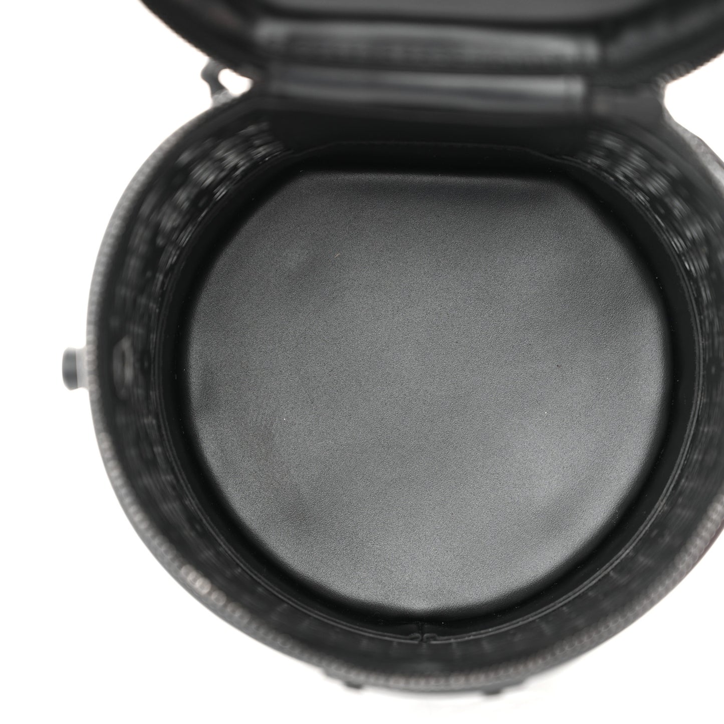 Patent Calfskin Laced Monogram Cannes Black