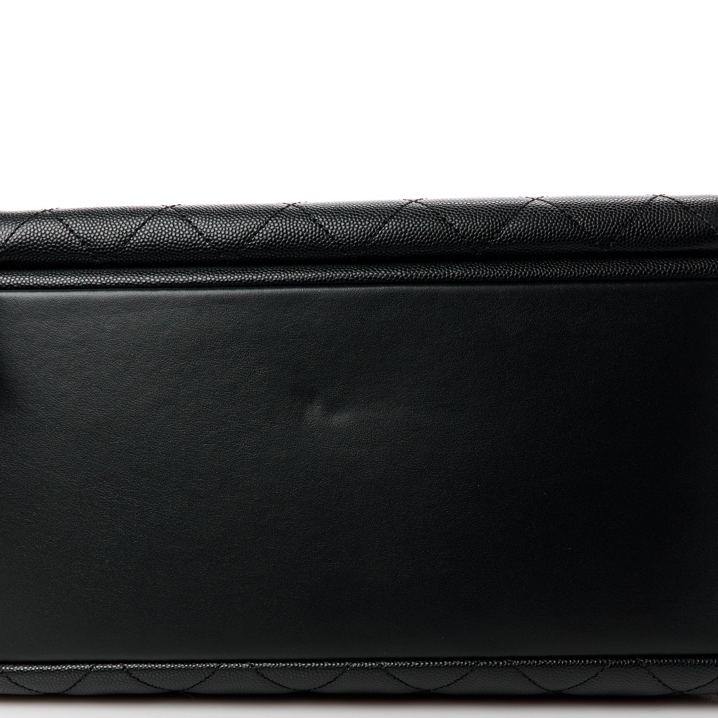 Caviar Quilted Large Business Affinity Shopping Bag Black