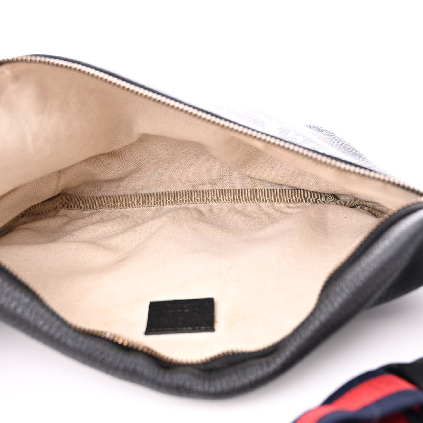 Grained Calfskin Coco Capitan Logo Belt Bag Black