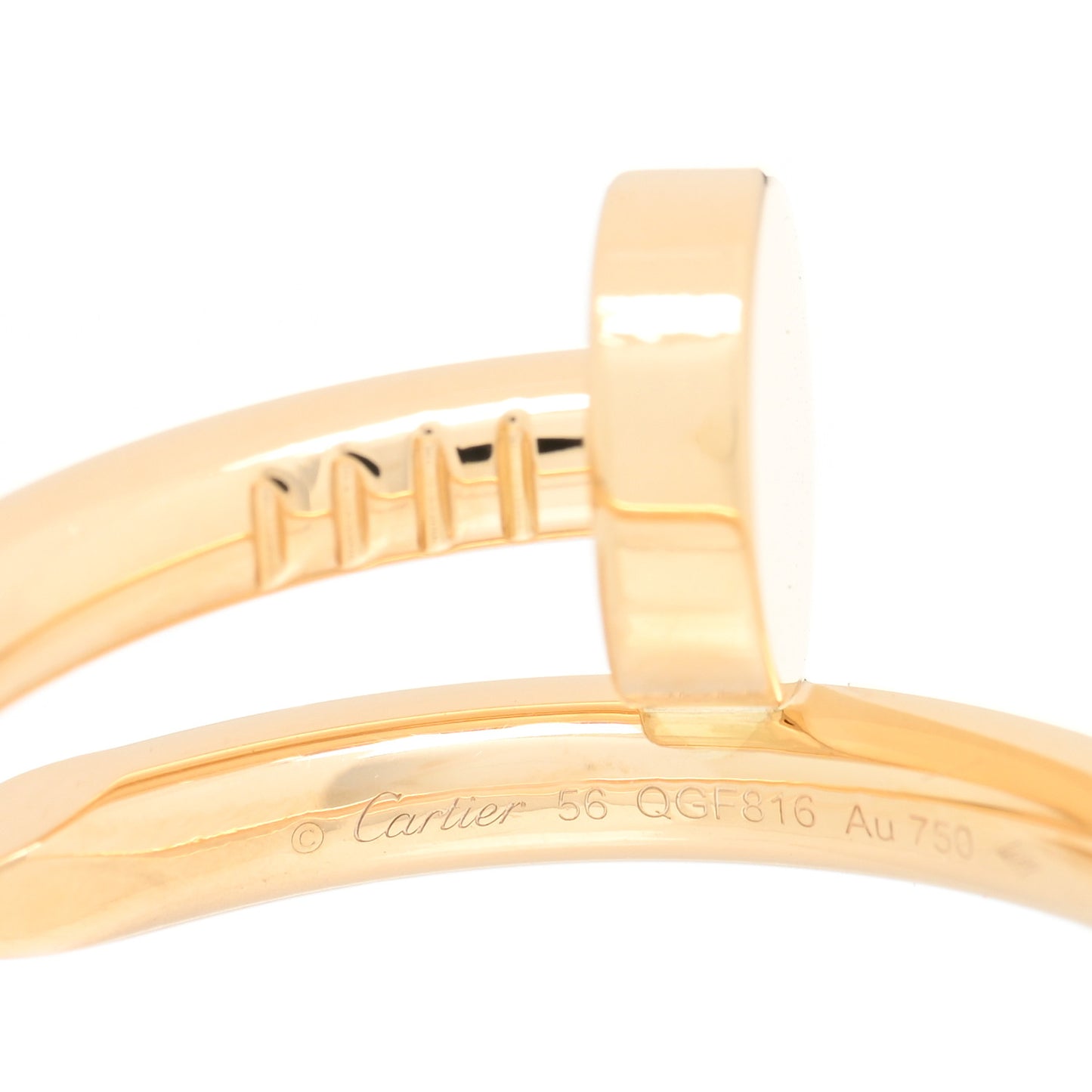 18K Yellow Gold Juste Un Clou Ring 56 7.5