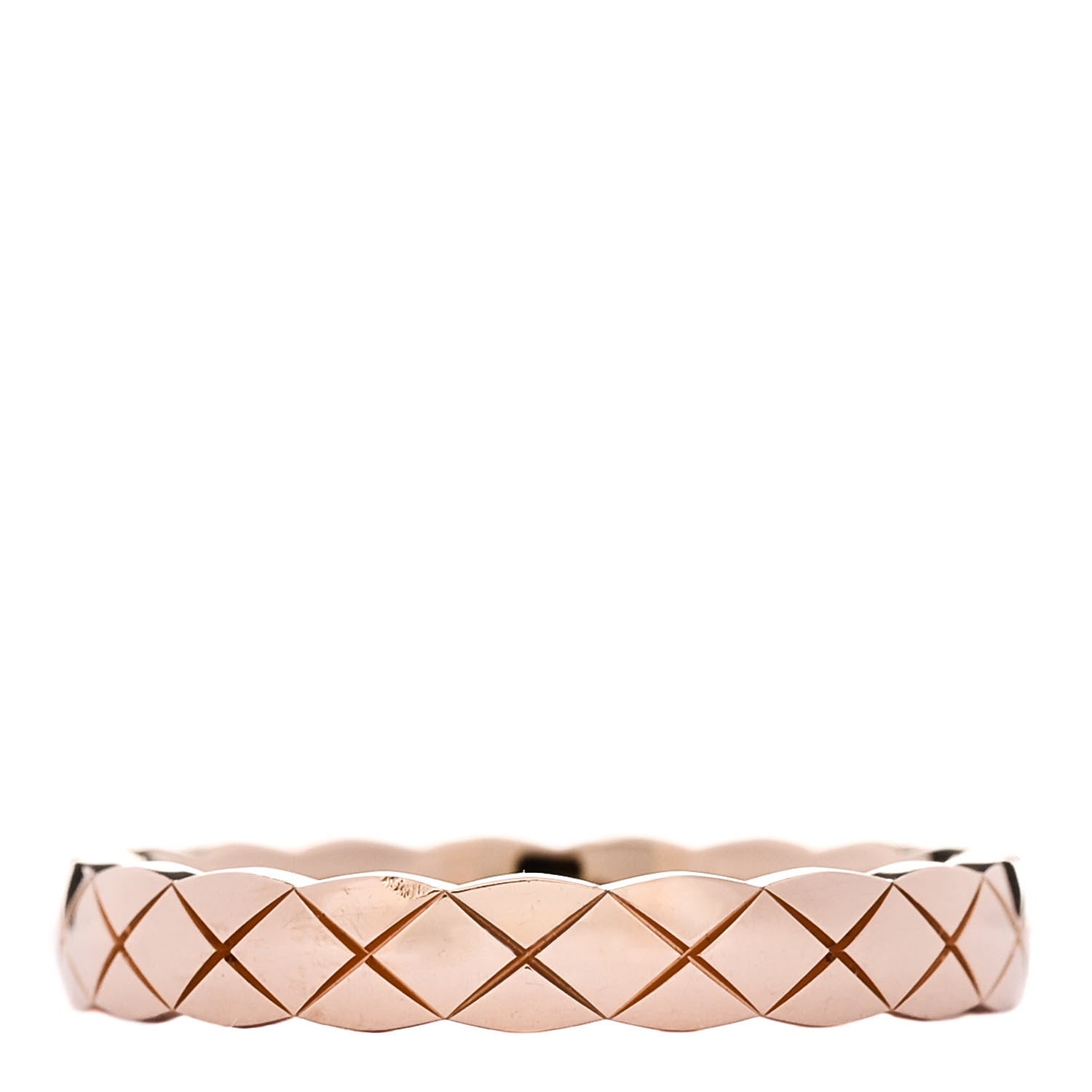 Chanel 18K Beige Gold Mini Coco Crush Ring 55 7.25 1 of 5