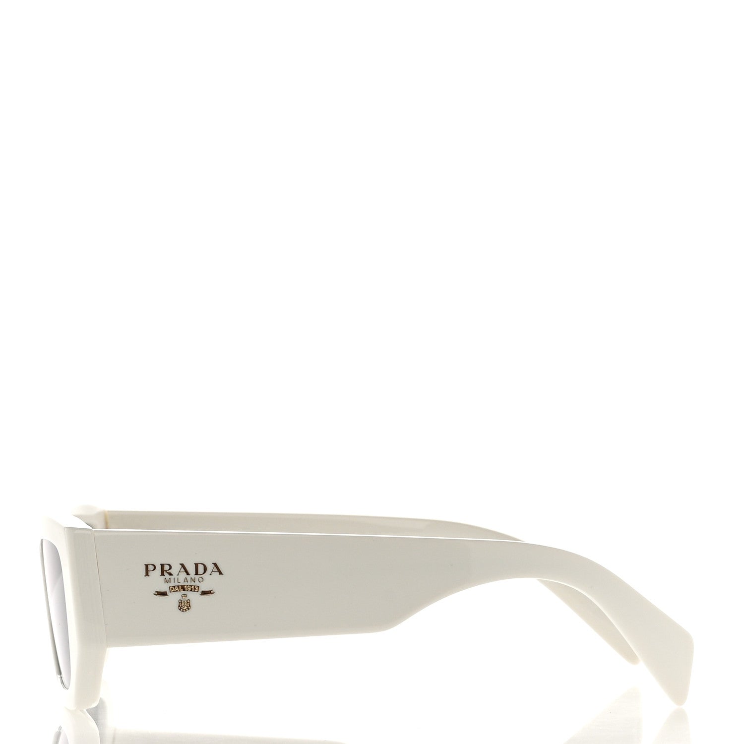 Prada Acetate Pillow Sunglasses SPR A01 White 3 of 7