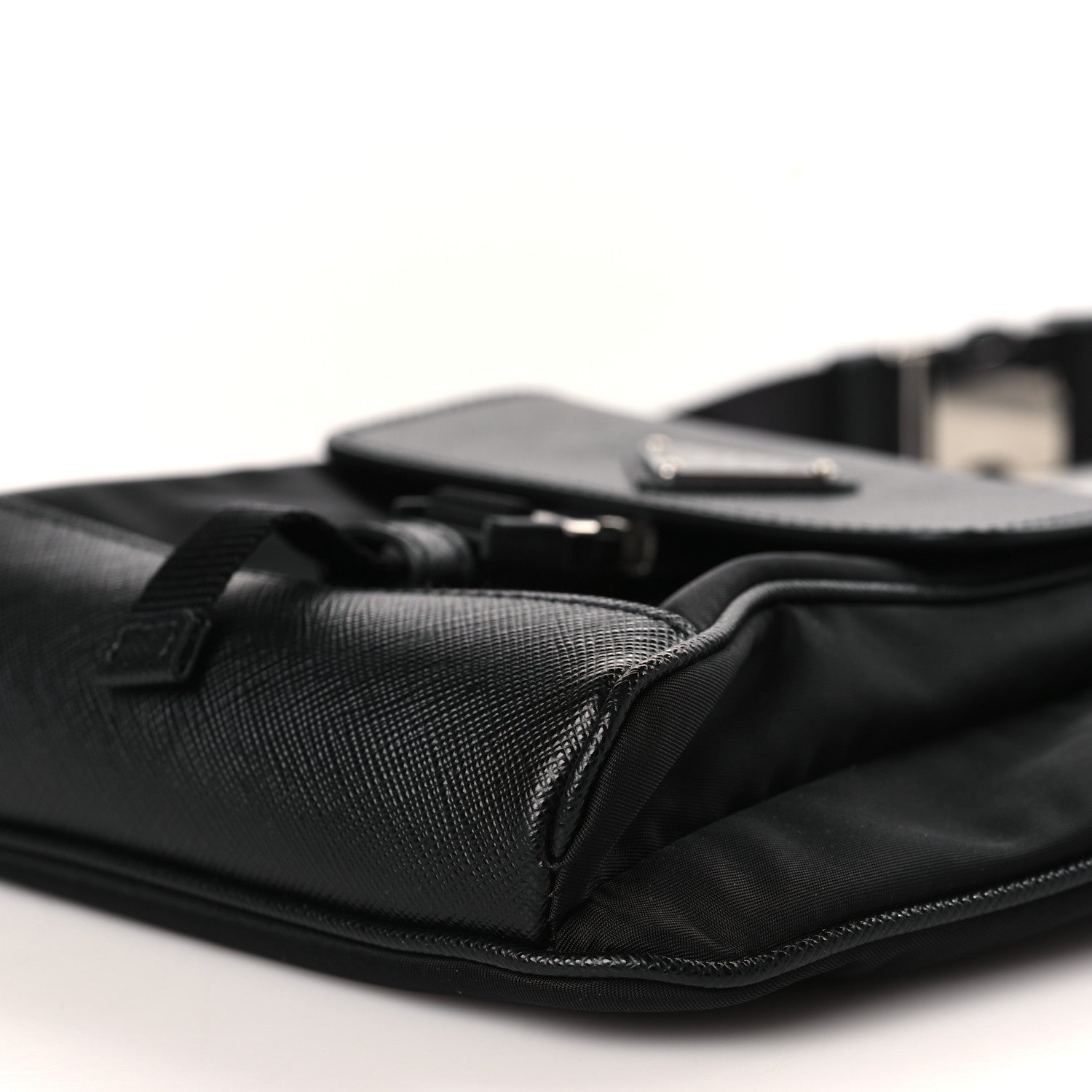 Prada Re-Nylon Saffiano Belt Bag Black 8 of 9