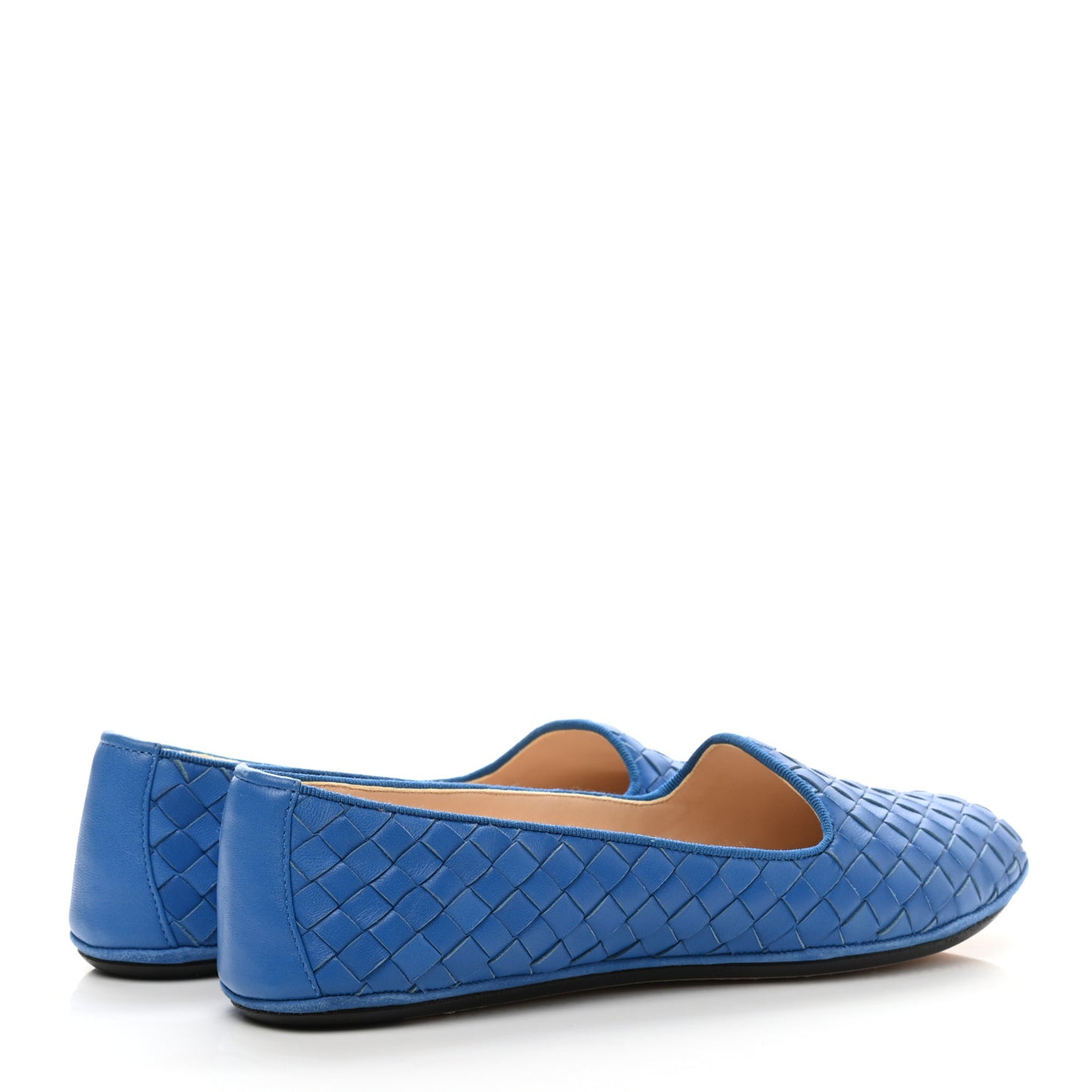 Nappa Intrecciato Flats 36.5 Bleuette