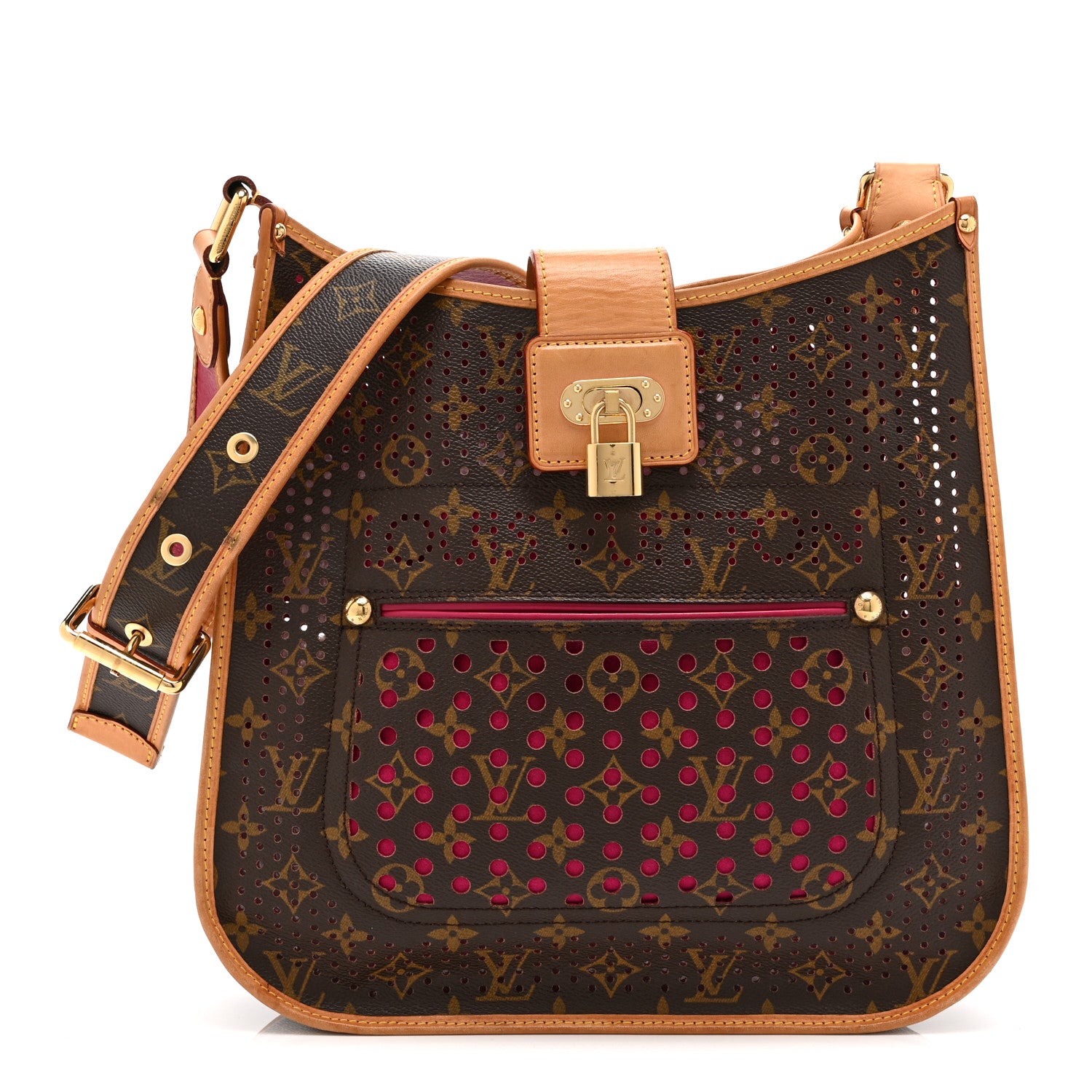 Louis Vuitton Monogram Perforated Musette Fuchsia 1881905