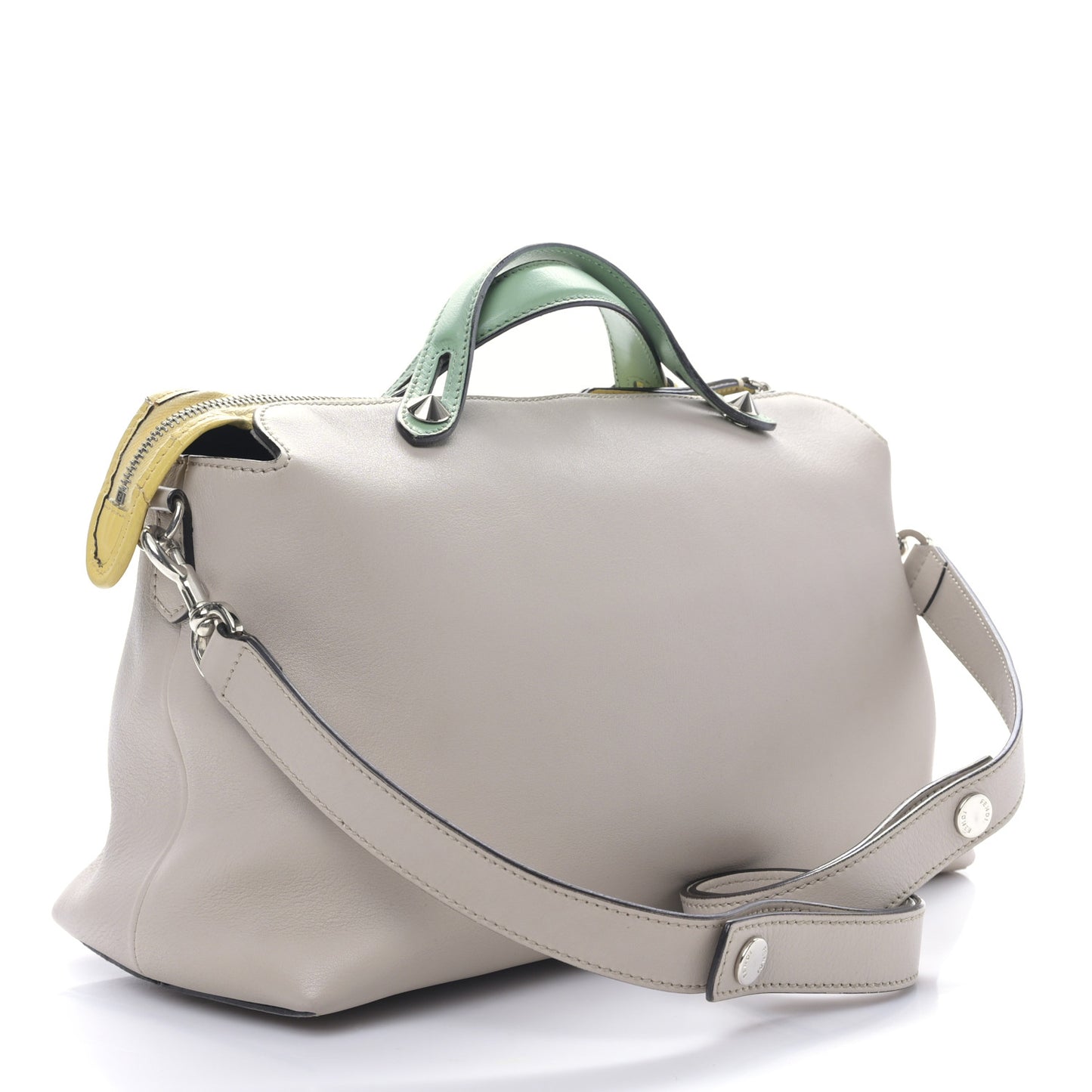 Vitello Dolce 4 Color Large By The Way Boston Bag Grigio Polvere Multicolor