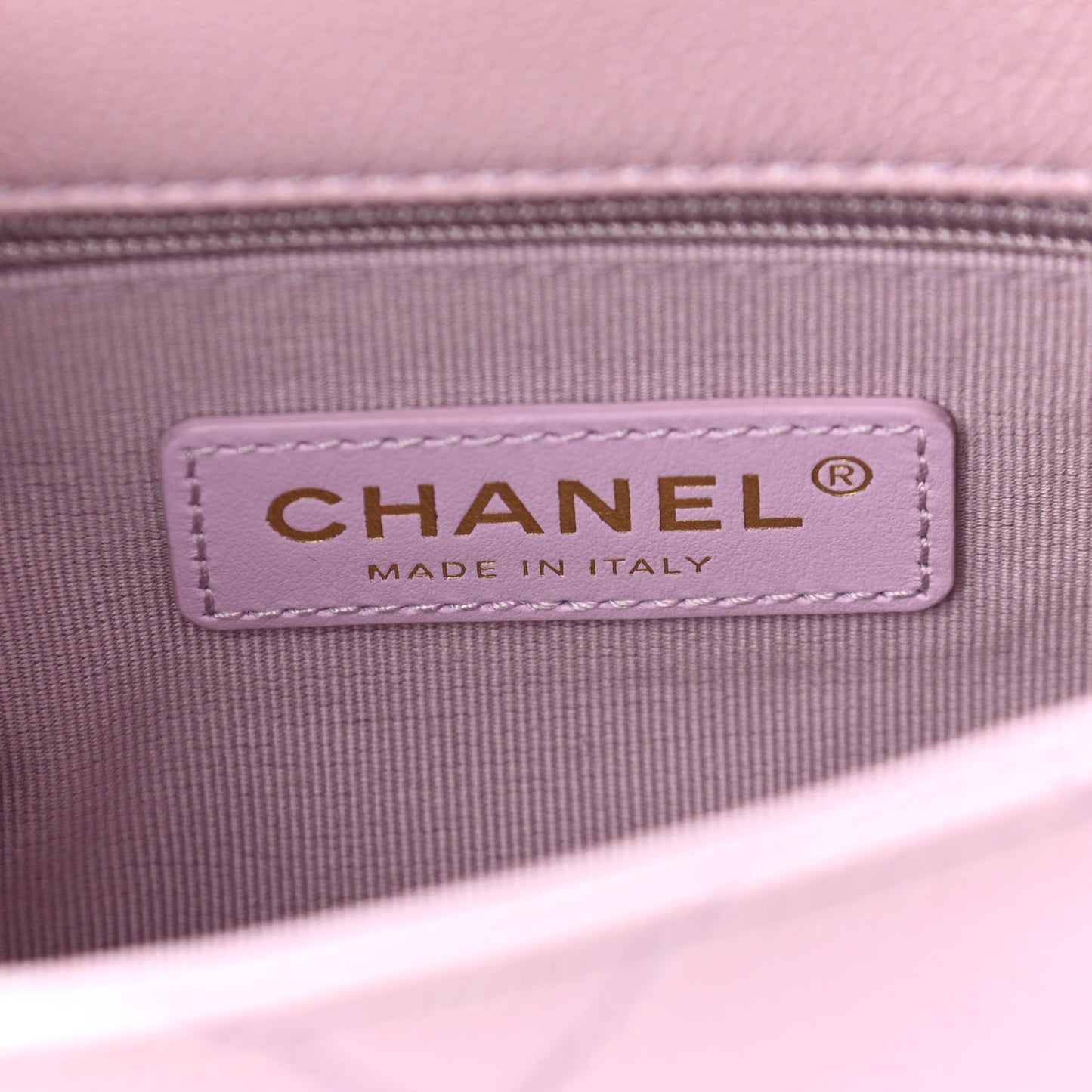 Iridescent Caviar Quilted Mini My Perfect Flap Pink