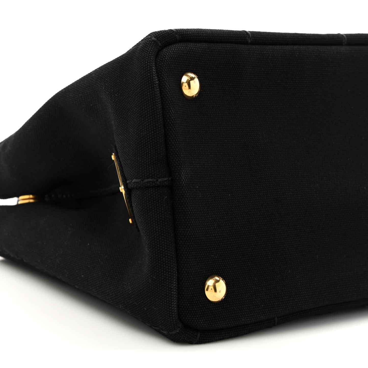 Canapa Small Logo Tote Black Talco