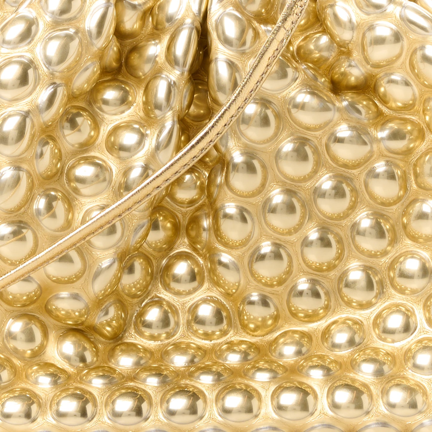 Metallic Fabric Bubble Wrap The Mini Pouch Gold