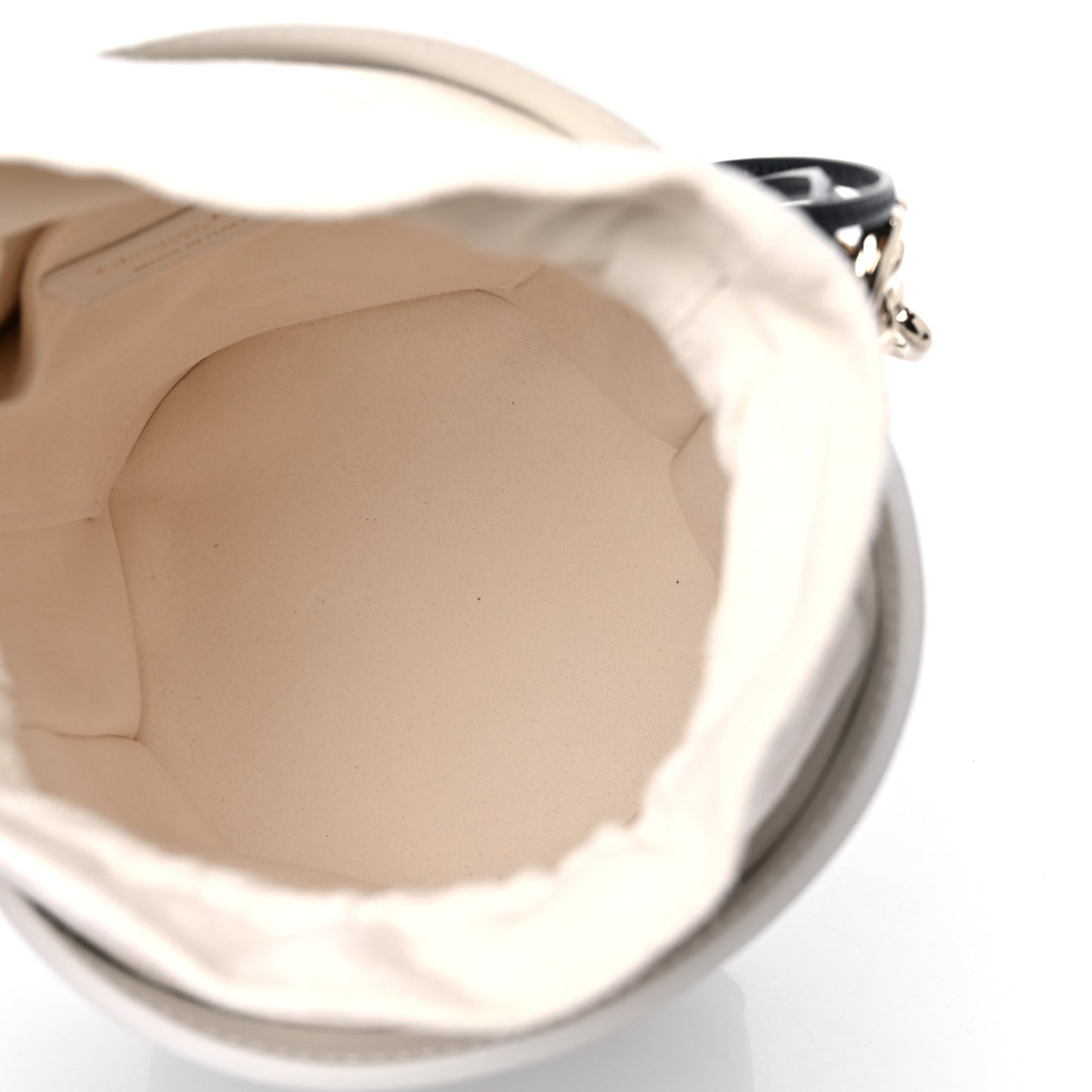 Calfskin Small Dior Vibe Bucket White Blue