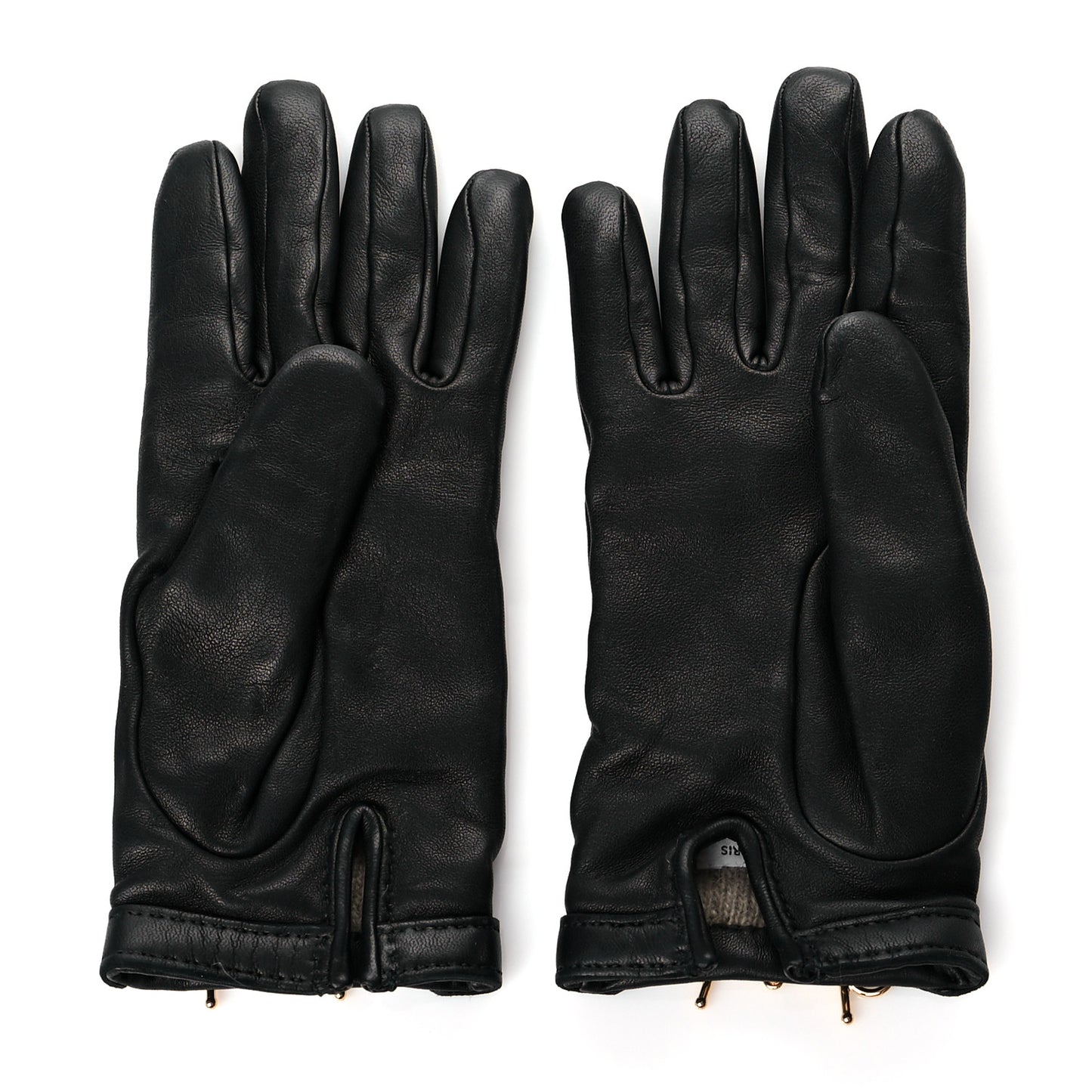 Lambskin Cashmere Voltige Gloves 7 Black