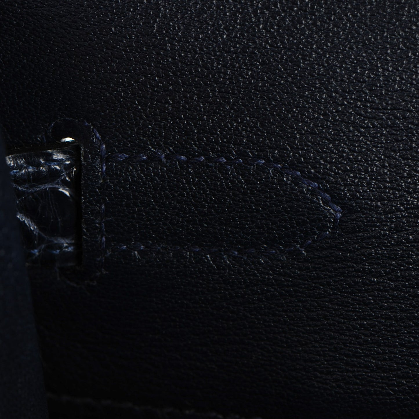 Shiny Porosus Crocodile Birkin 35 Bleu Abysse