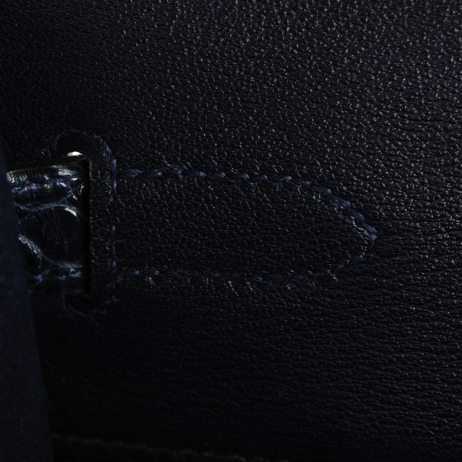 Hermes Shiny Porosus Crocodile Birkin 35 Bleu Abysse 18 of 27