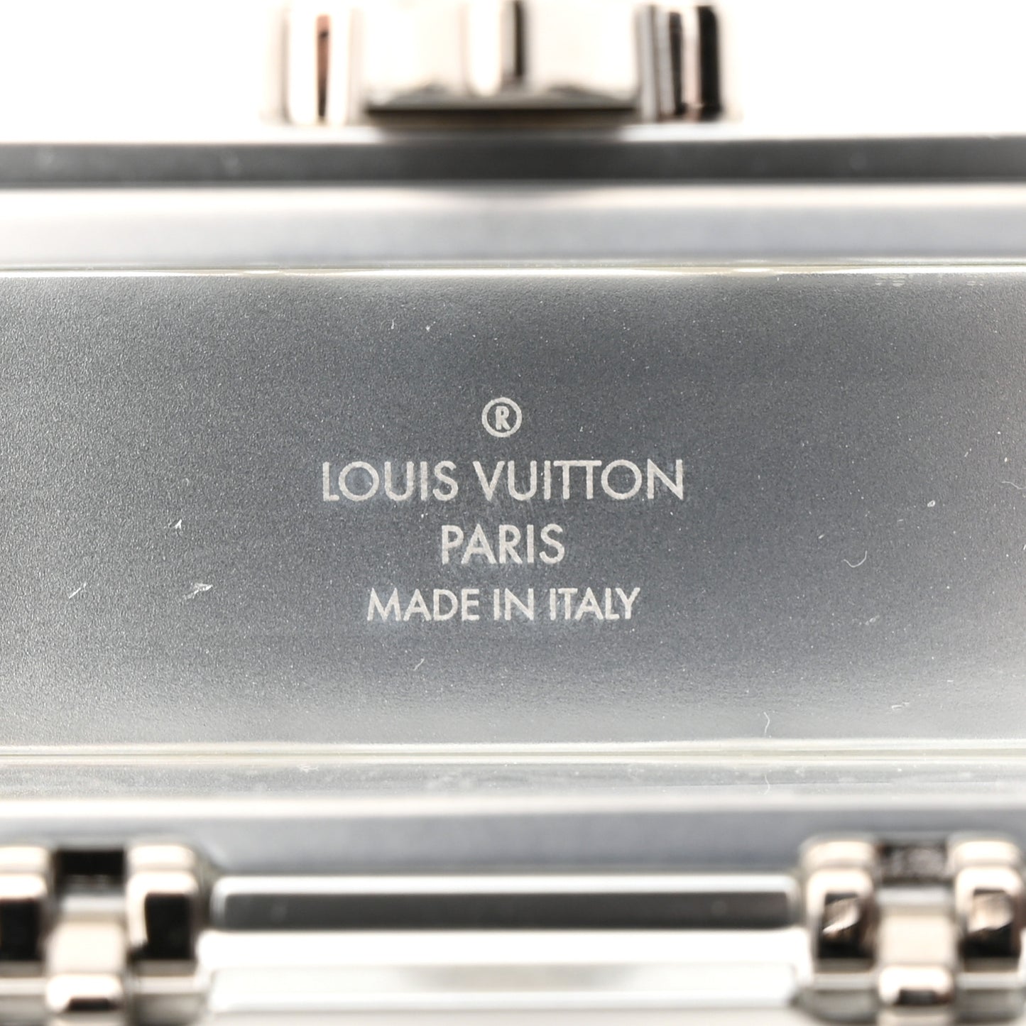 Monogram Transparent Plexiglass Trunk Box Pouch