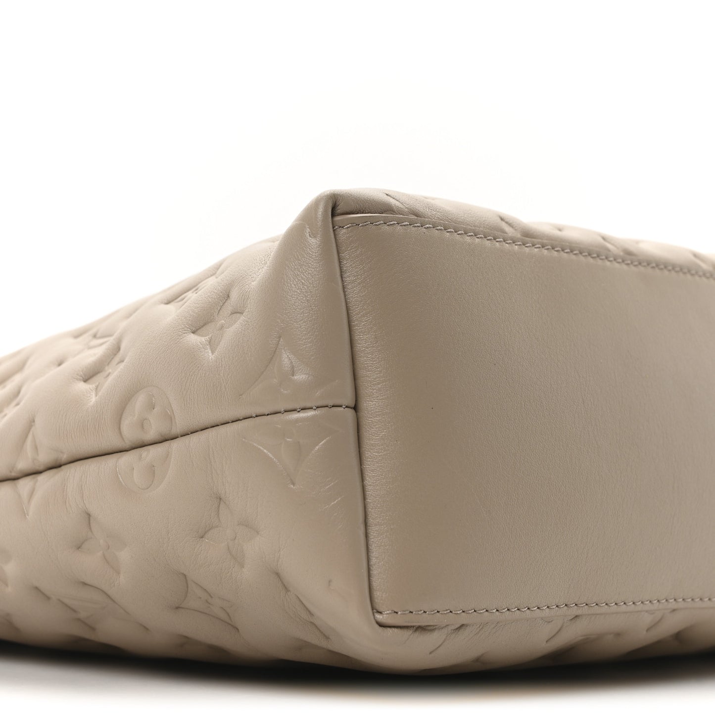 Lambskin Embossed Monogram Coussin Hobo MM Galet