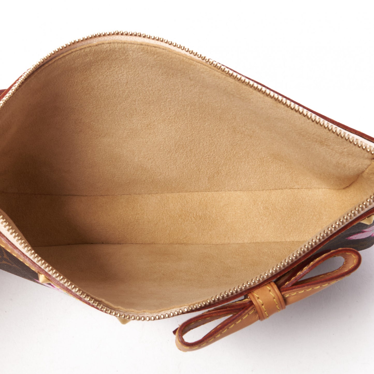 Monogram Cherry Blossom Pochette Accessories Brown