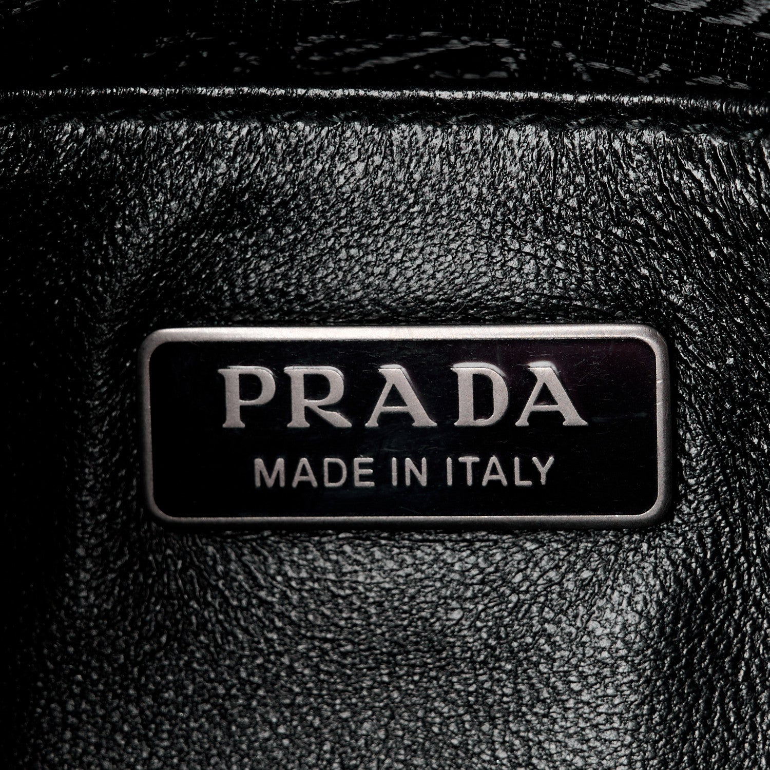 Prada Nappa Triangle Stitched Spectrum Camera Bag Black 7 of 13