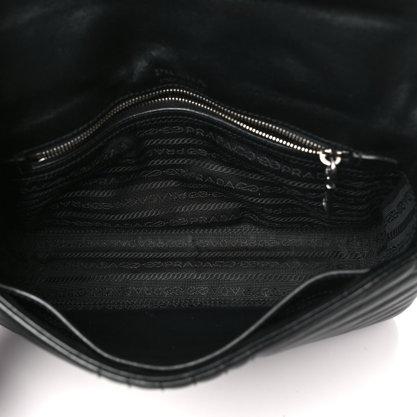 Soft Calfskin Impunture Diagramme Medium Chain Flap Shoulder Bag Black