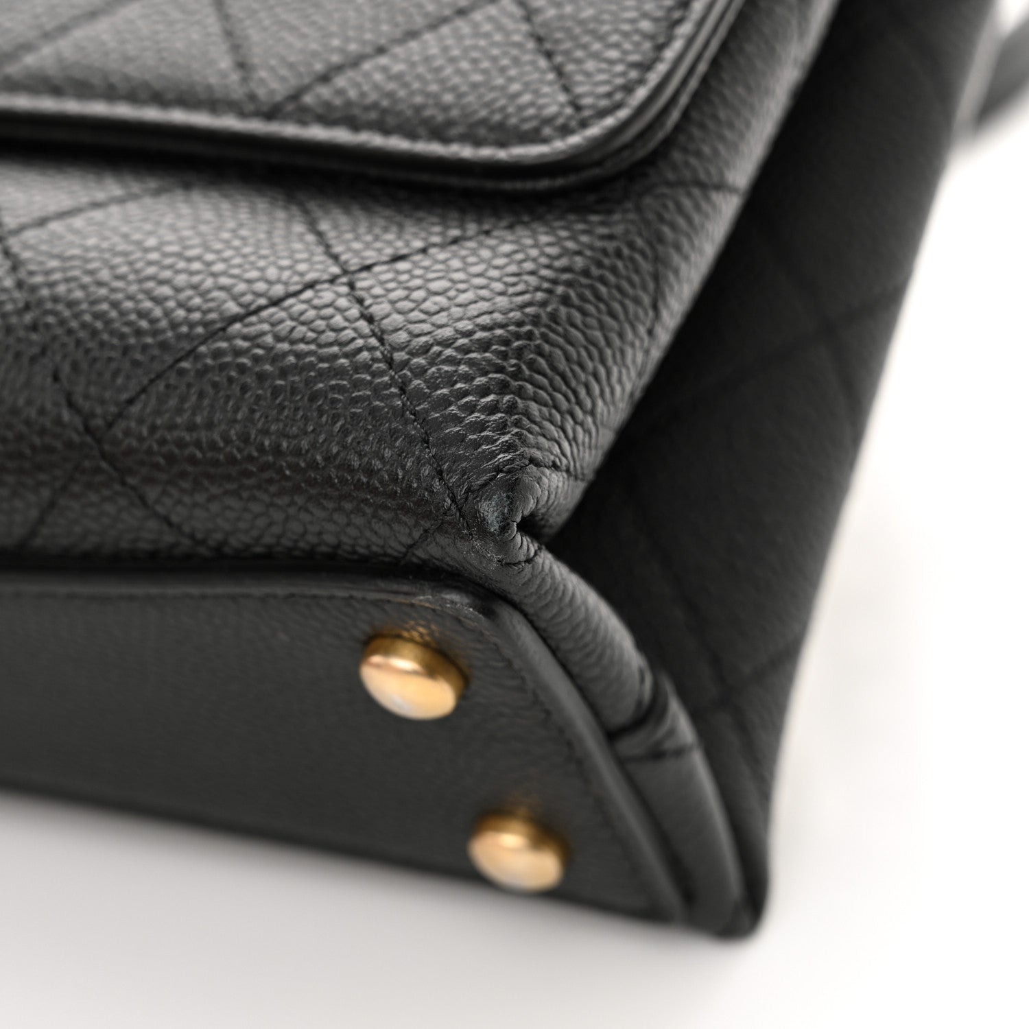 Chanel Grained Calfskin Small Stitched Flap Black 12 of 12