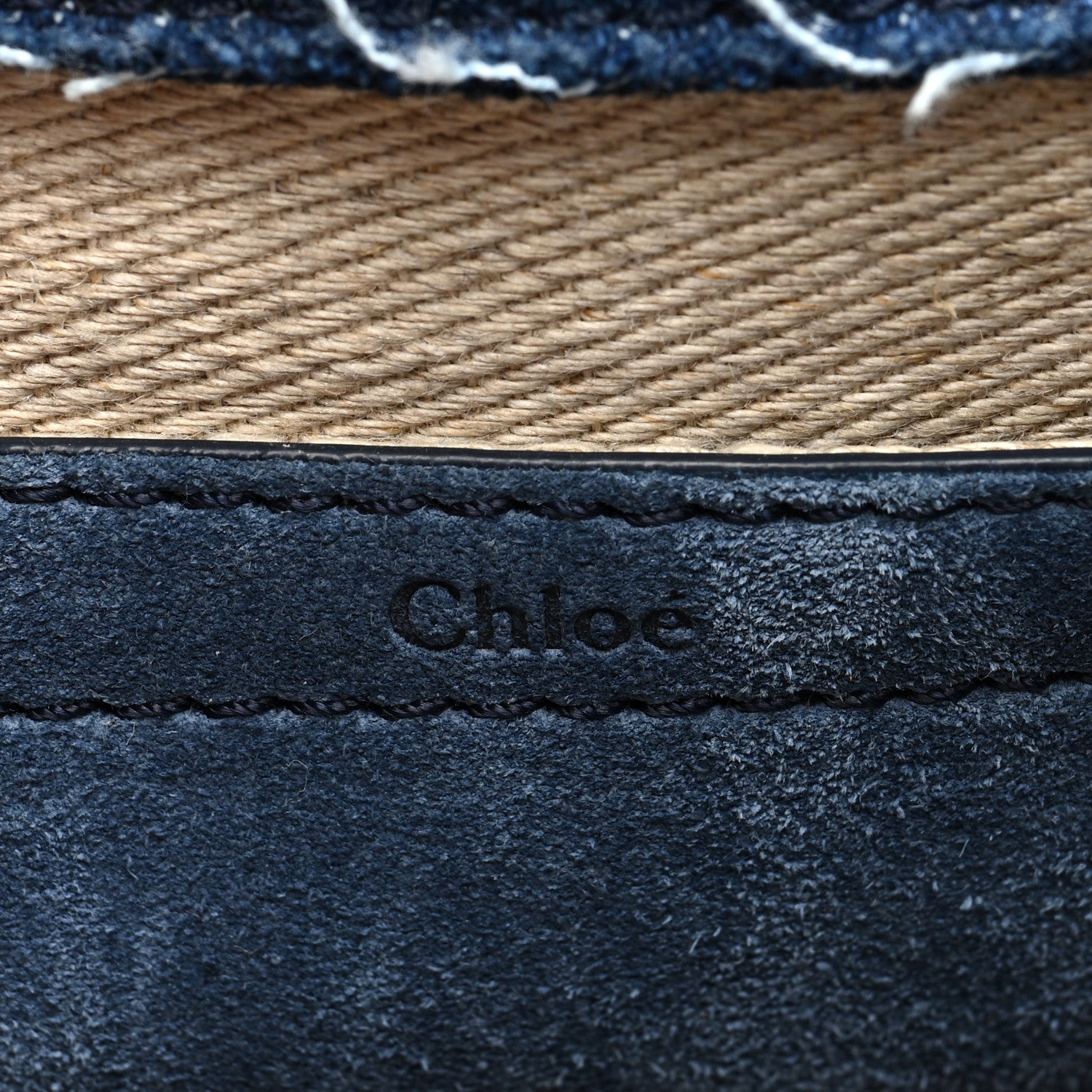 Chloe Denim Small Marcie Saddle Bag Blue 6 of 9