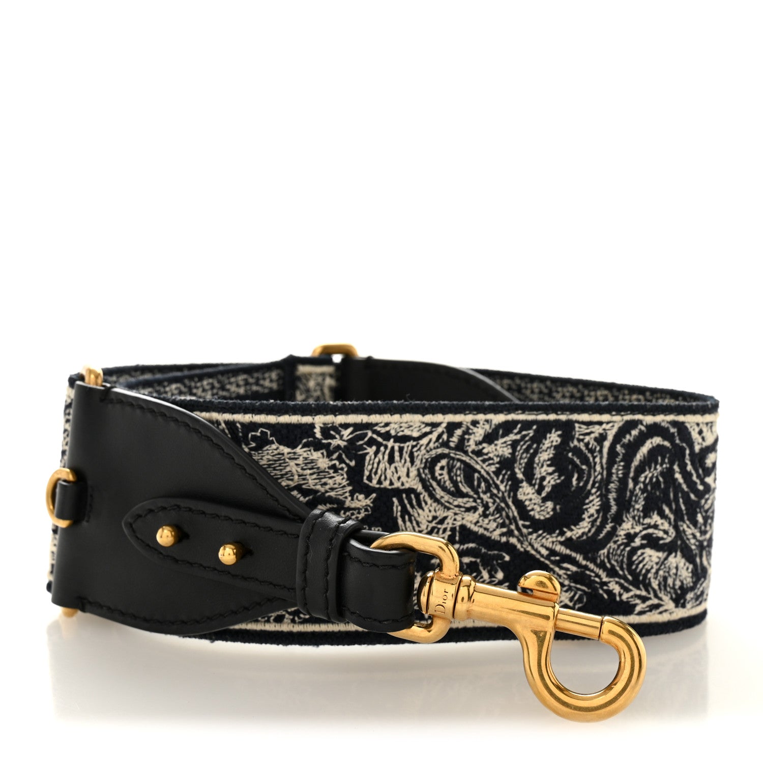 Christian Dior Canvas Embroidered Toile de Jouy Shoulder Strap