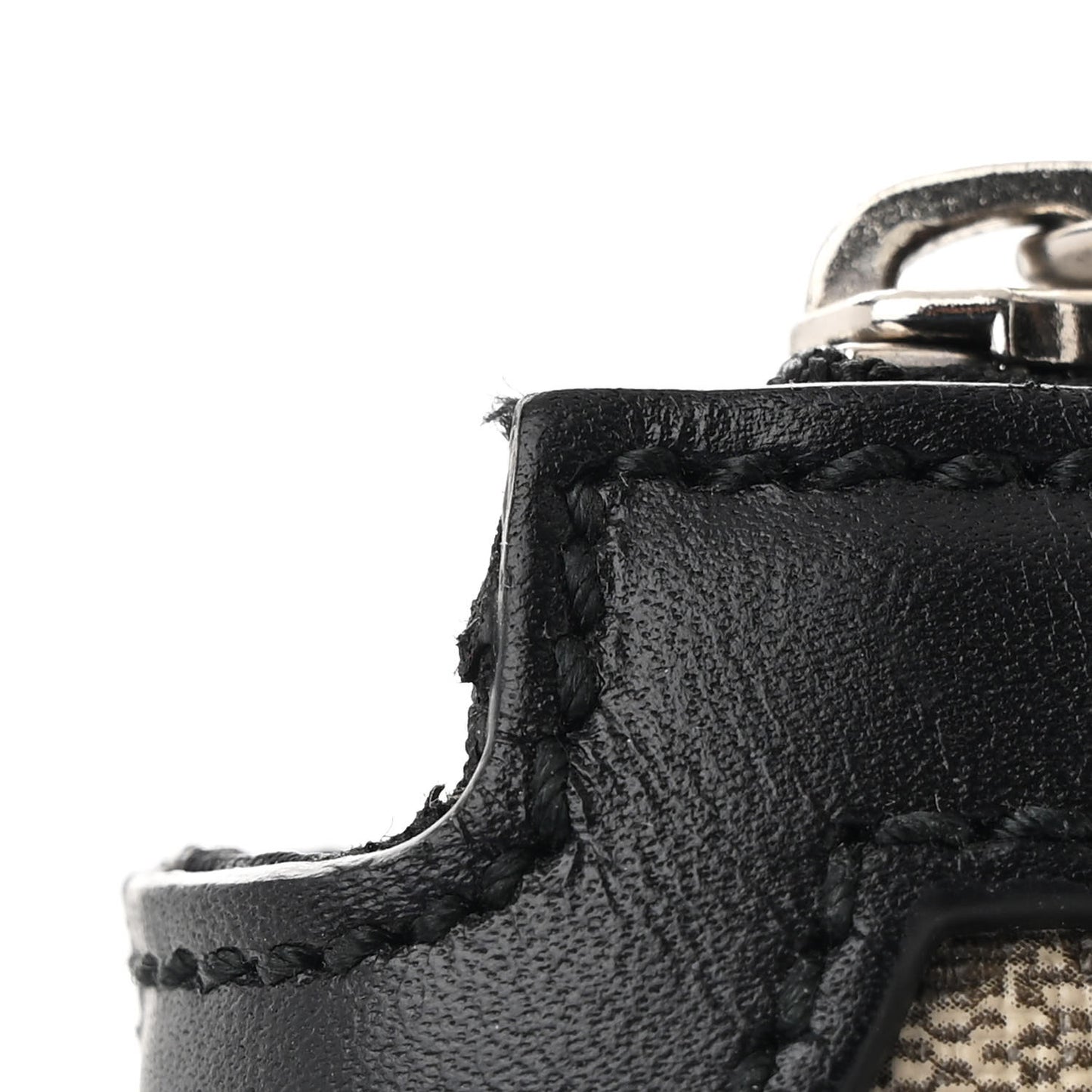 GG Supreme Monogram Web Messenger Bag Black