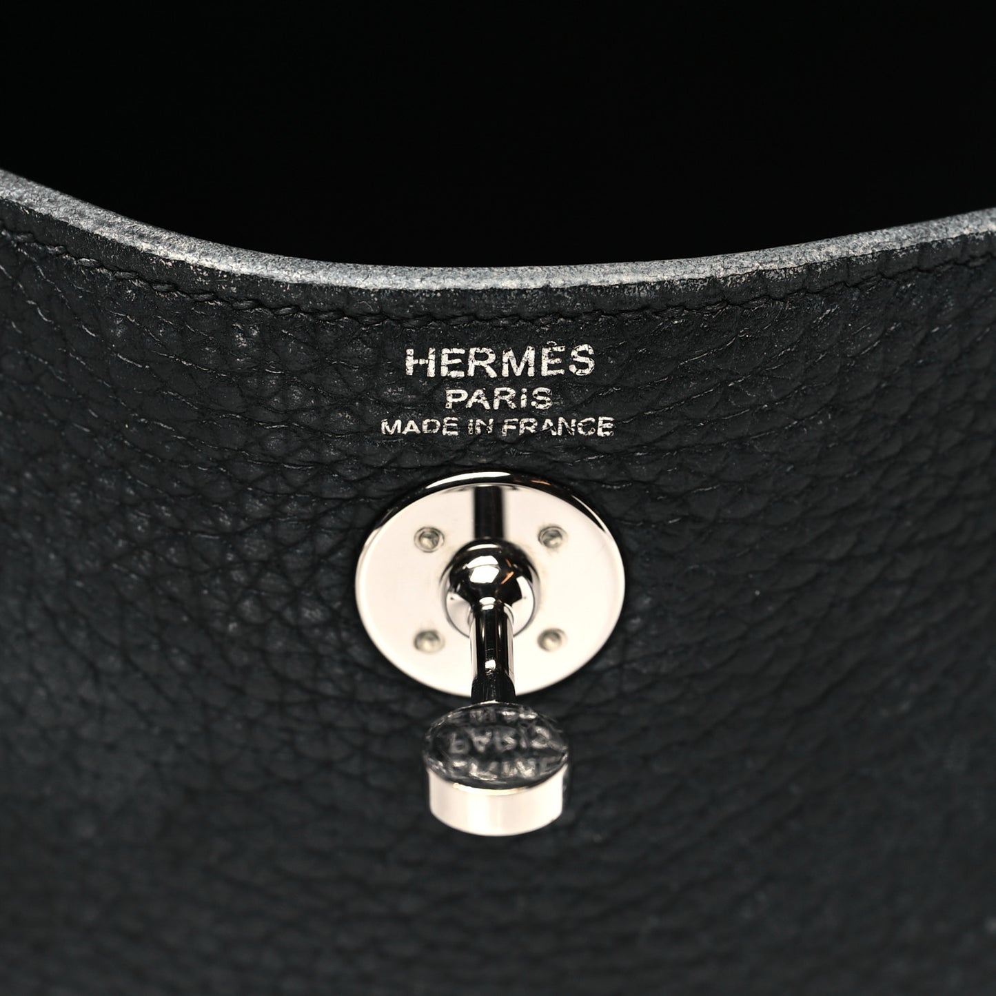 Taurillon Clemence Mini Lindy 20 Black
