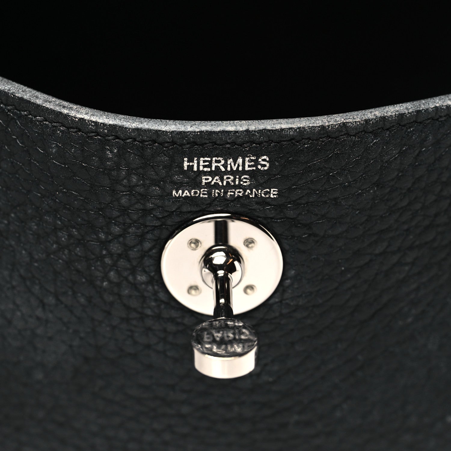 Hermes Taurillon Clemence Mini Lindy 20 Black 6 of 12