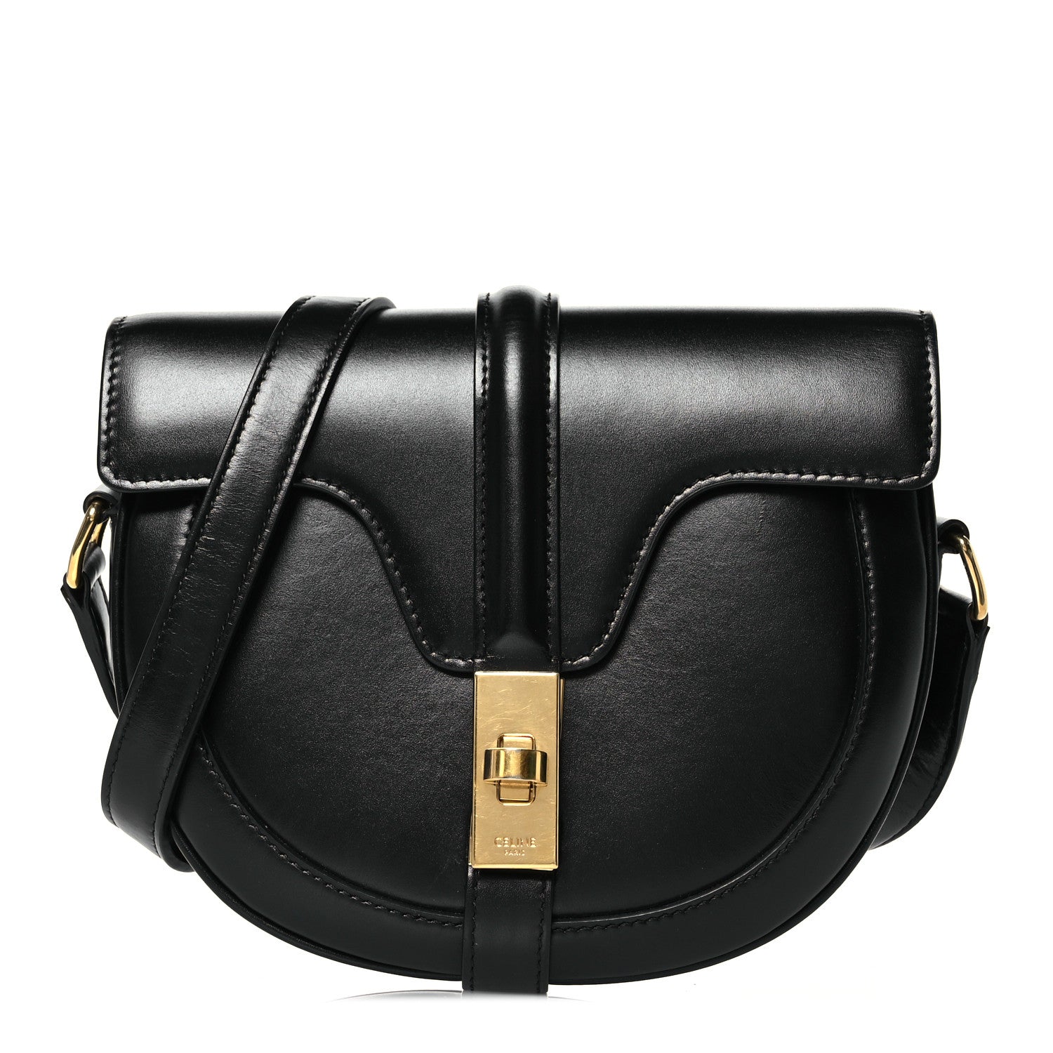 Celine Satinated Calfskin Besace Small 16 Black 1 of 12