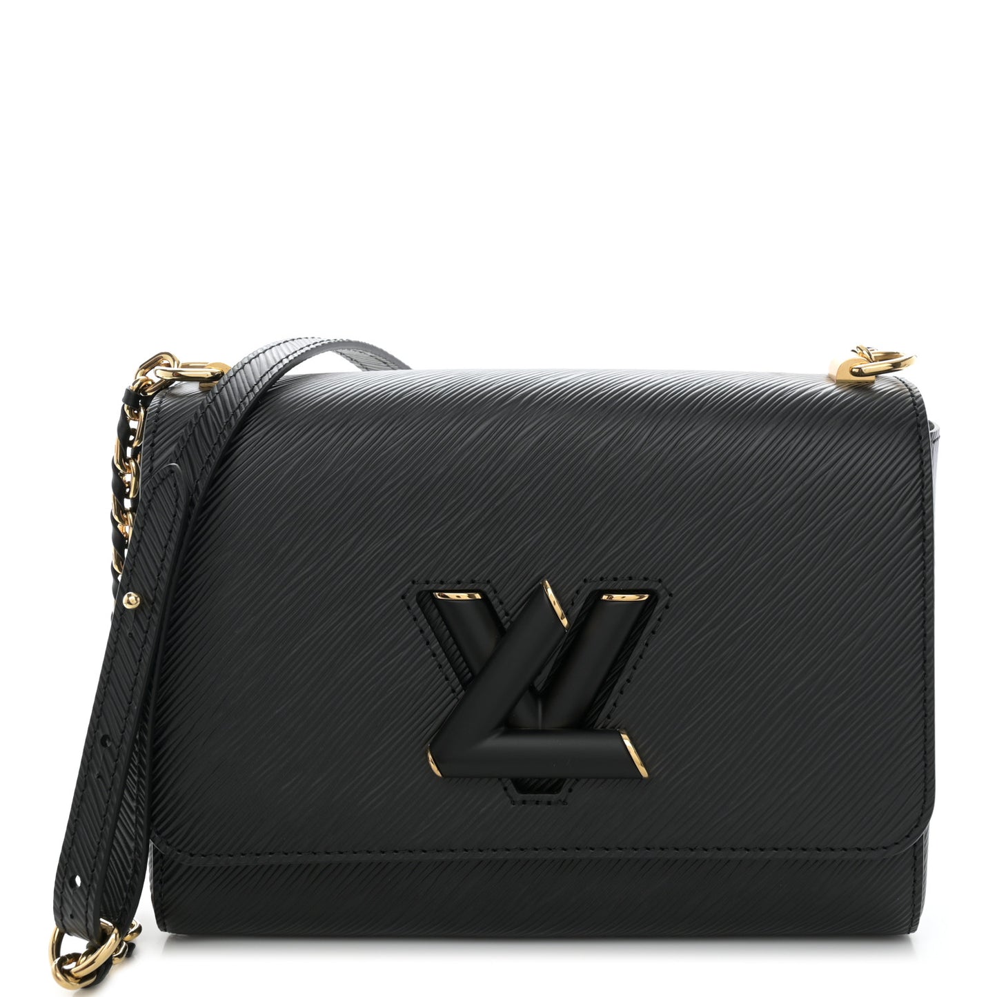 Epi Twist Shoulder Bag MM Matte Black